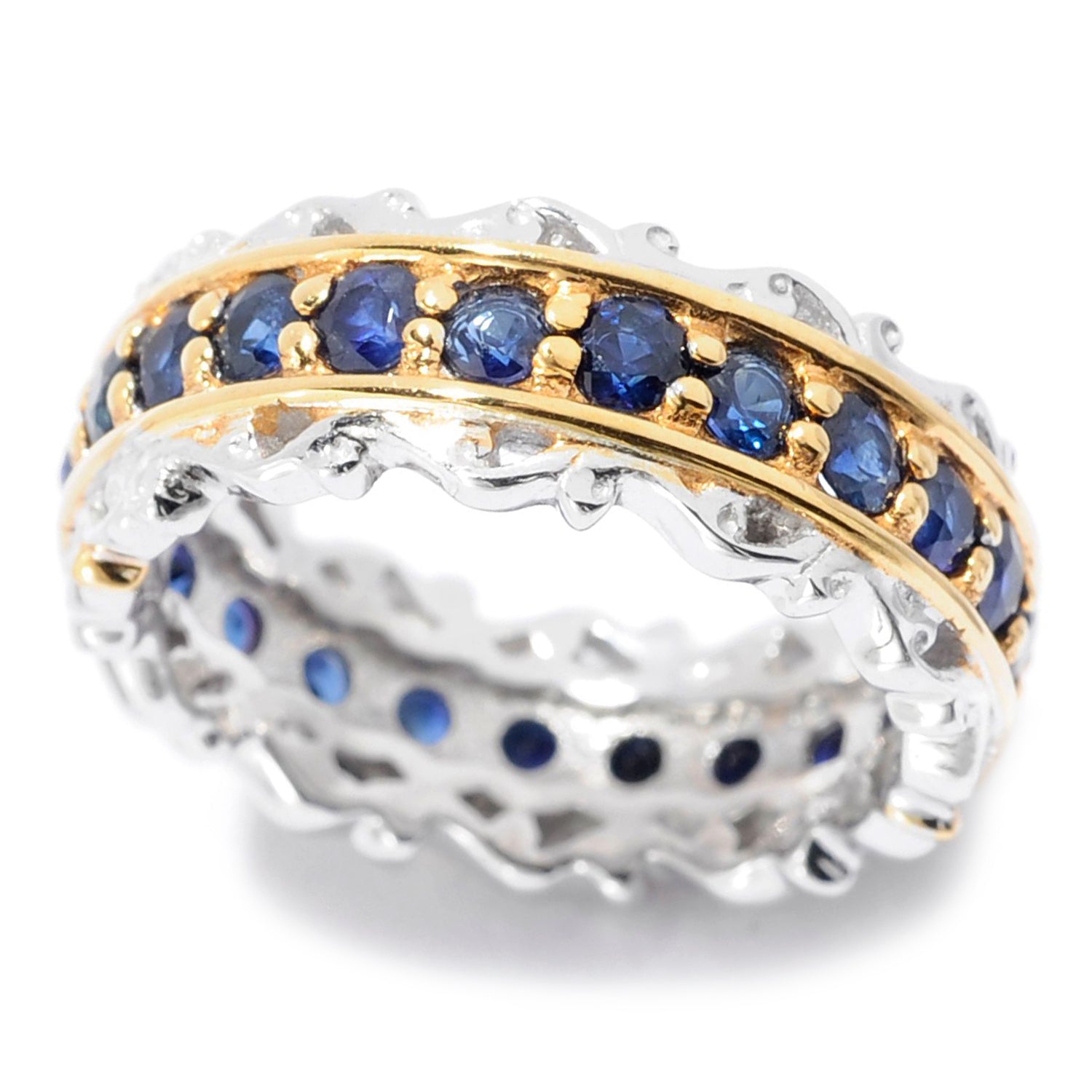 Gems en Vogue Precious Gemstone Eternity Band Ring