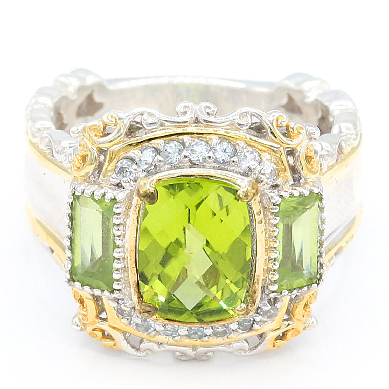 Peridot and yellow 2025 topaz ring