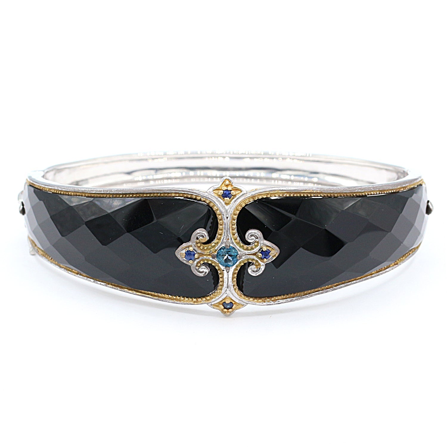 Blue sapphire clearance bangle bracelet