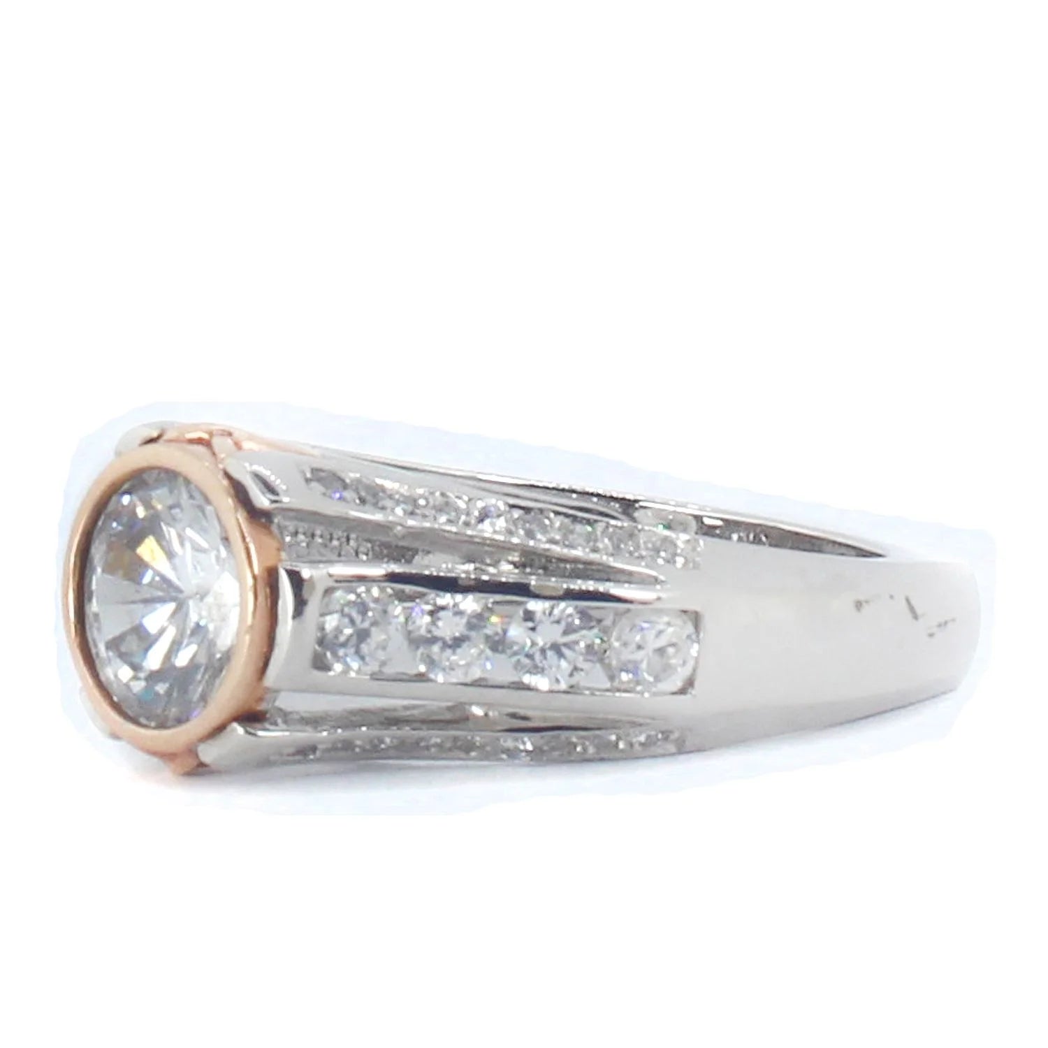 Signity 14K White Gold Cubic Zirconia Ring