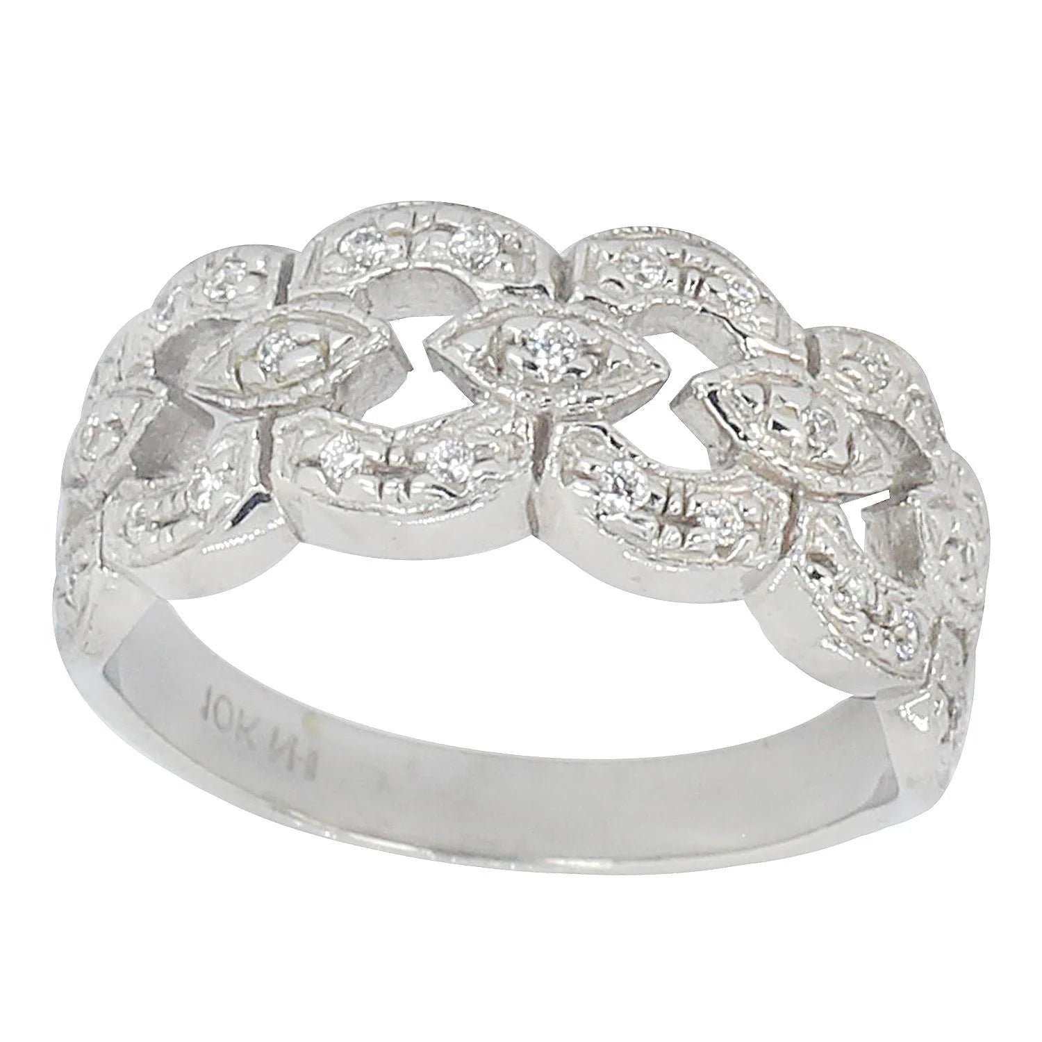 Signity 14K White Gold Cubic Zirconia Ring