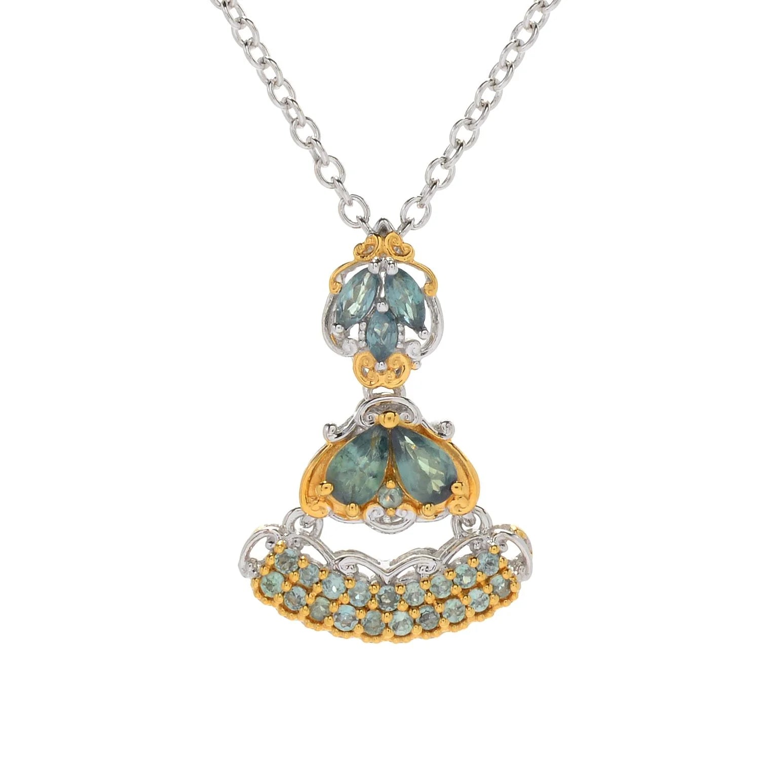 Gems en Vogue Alexandrite Chandelier Cluster Pendant