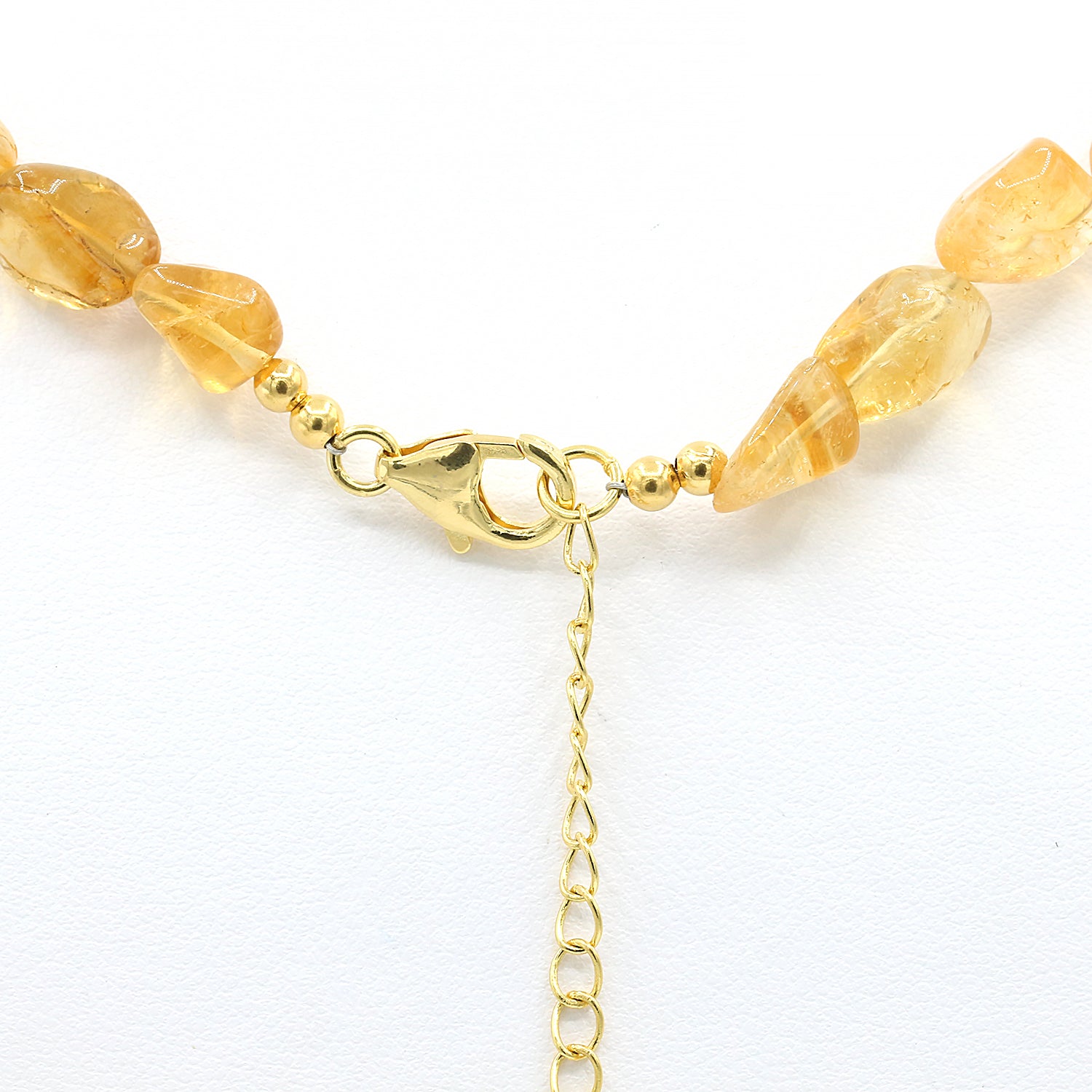 Gems en Vogue Citrine Tumbled Bead Bracelet