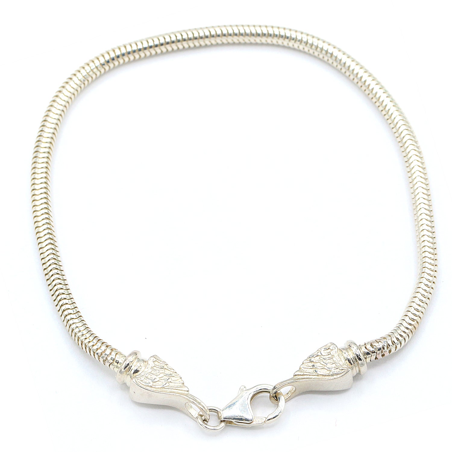 Gems en Vogue Choice of Length Snake Chain Wing Bracelet