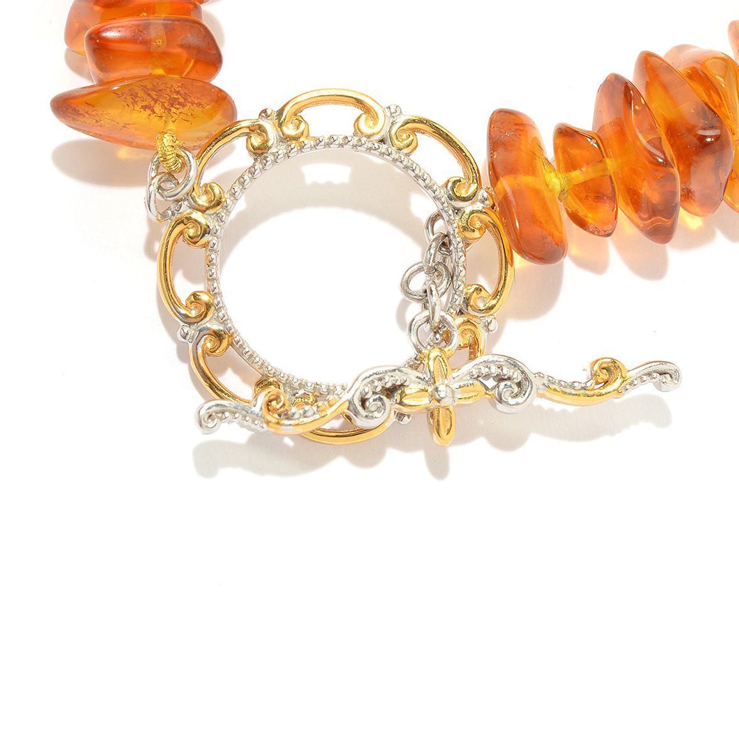 Gems en Vogue Freeform Amber Toggle Bracelet