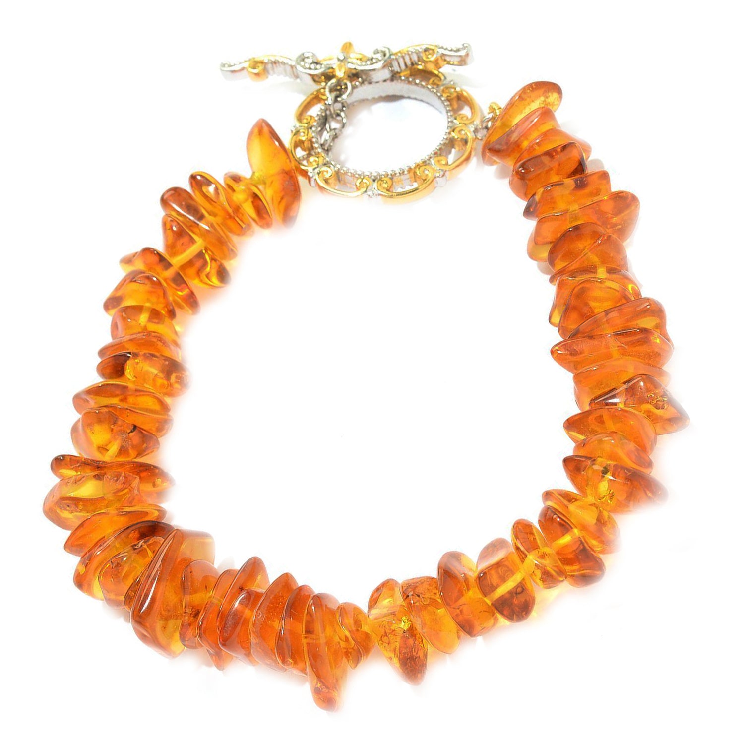 Gems en Vogue Freeform Amber Toggle Bracelet