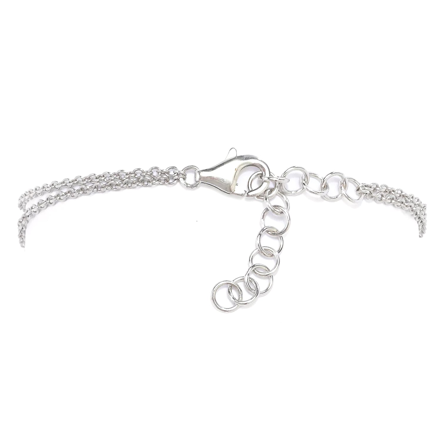 Gems en Vogue 11.60ctw Clear Quartz Chain Bracelet