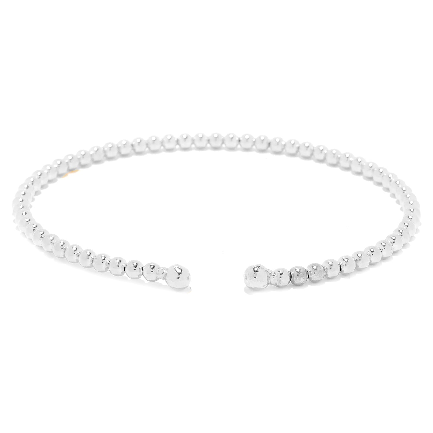 Hall of Jewels Beaded Flex Bangle Bracelet - Cannot be resized