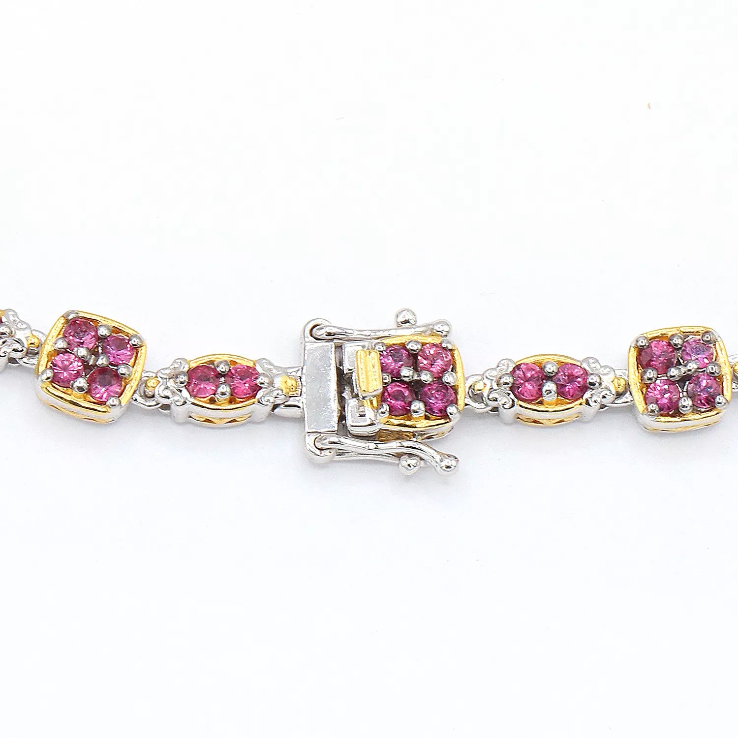 Gems en Vogue 3.12ctw Burmese Ruby Line Bracelet