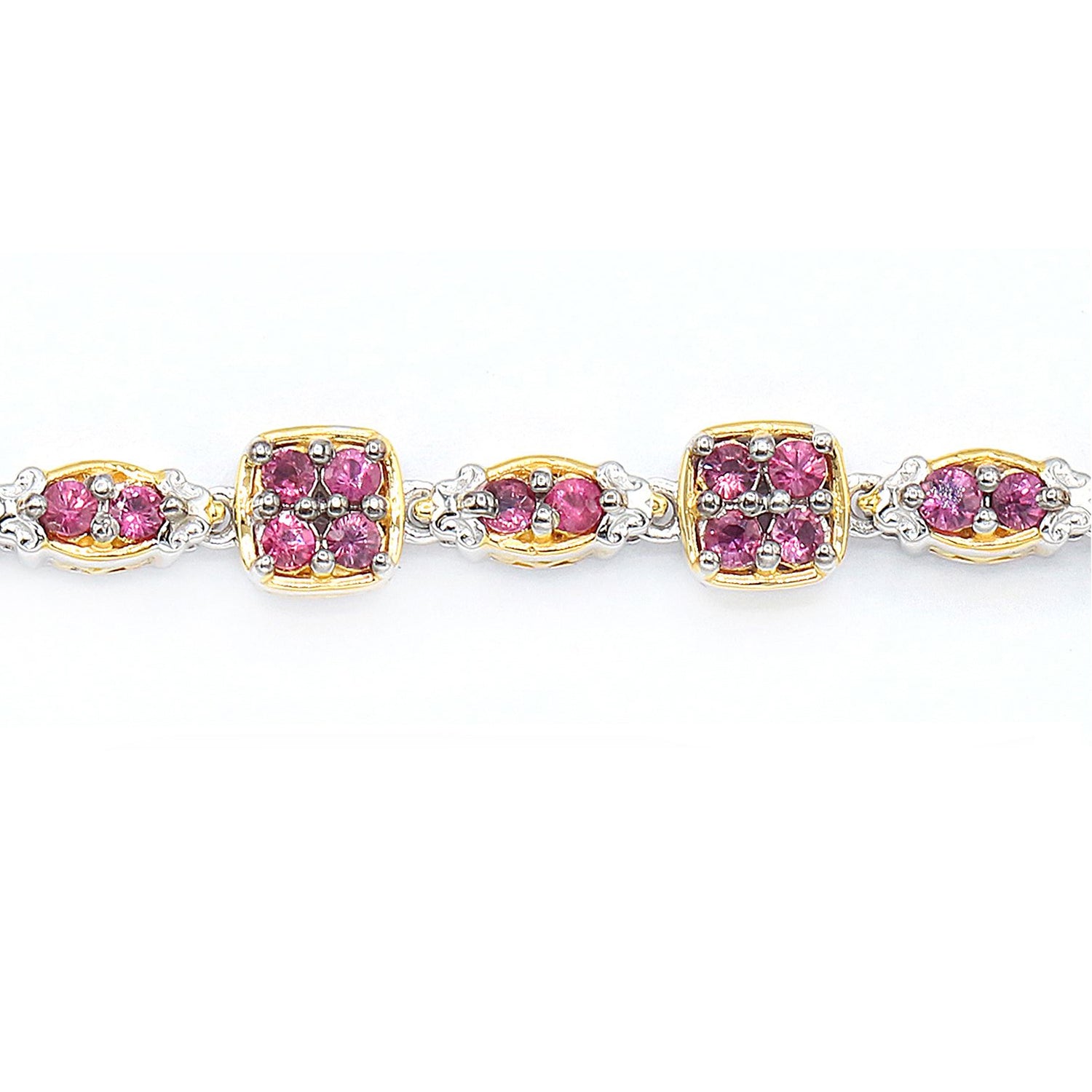 Gems en Vogue 3.12ctw Burmese Ruby Line Bracelet