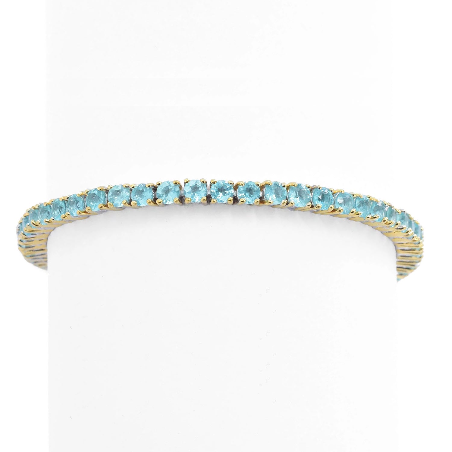 Gems en Vogue 8.04ctw Dauphin Apatite Tennis Bracelet