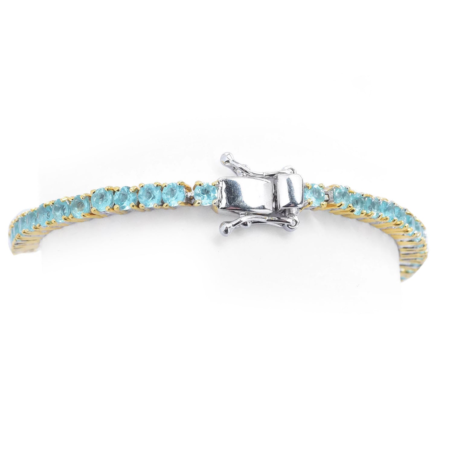 Gems en Vogue 8.04ctw Dauphin Apatite Tennis Bracelet