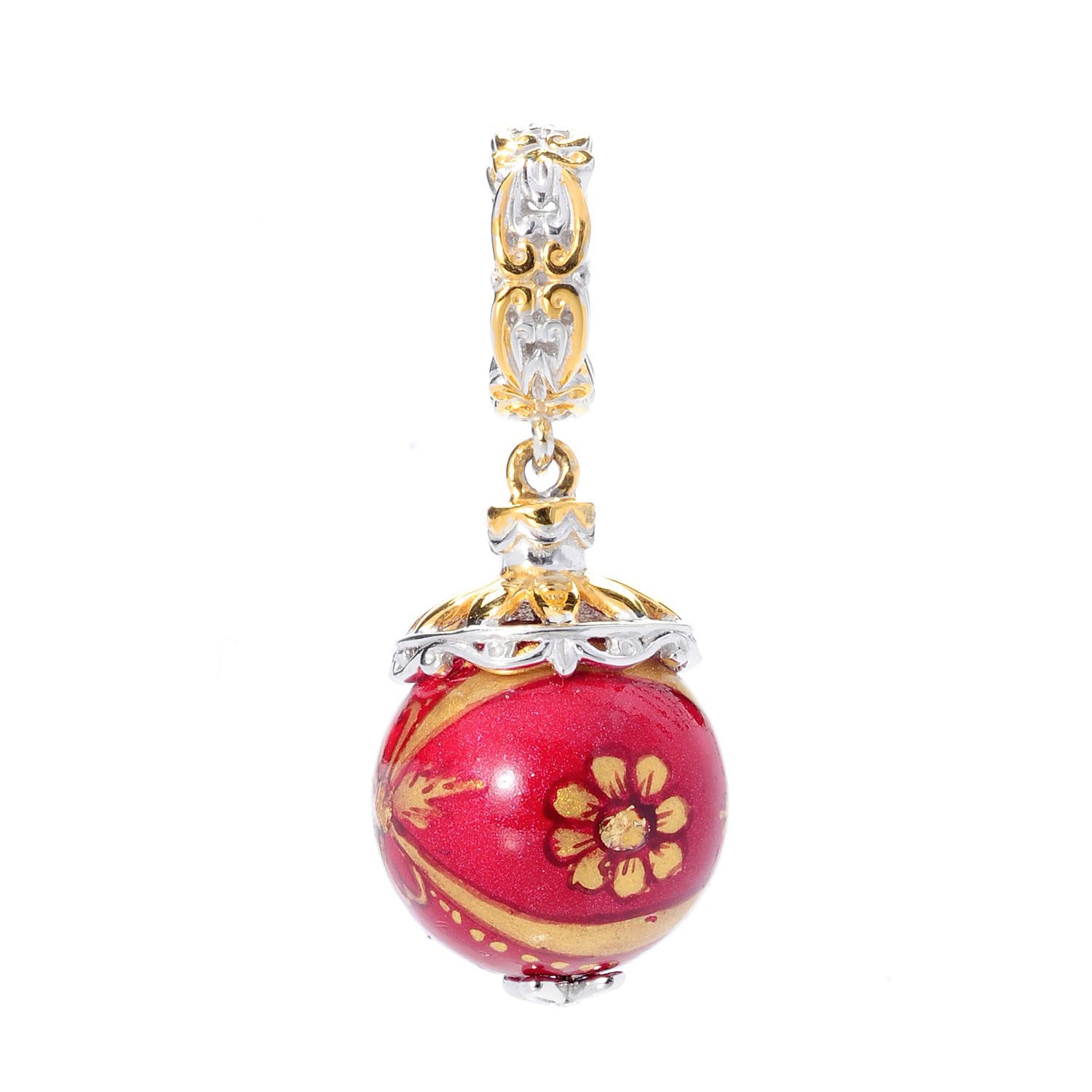 Gems en Vogue Breloque Pendentif Médaillon Agate Blanche