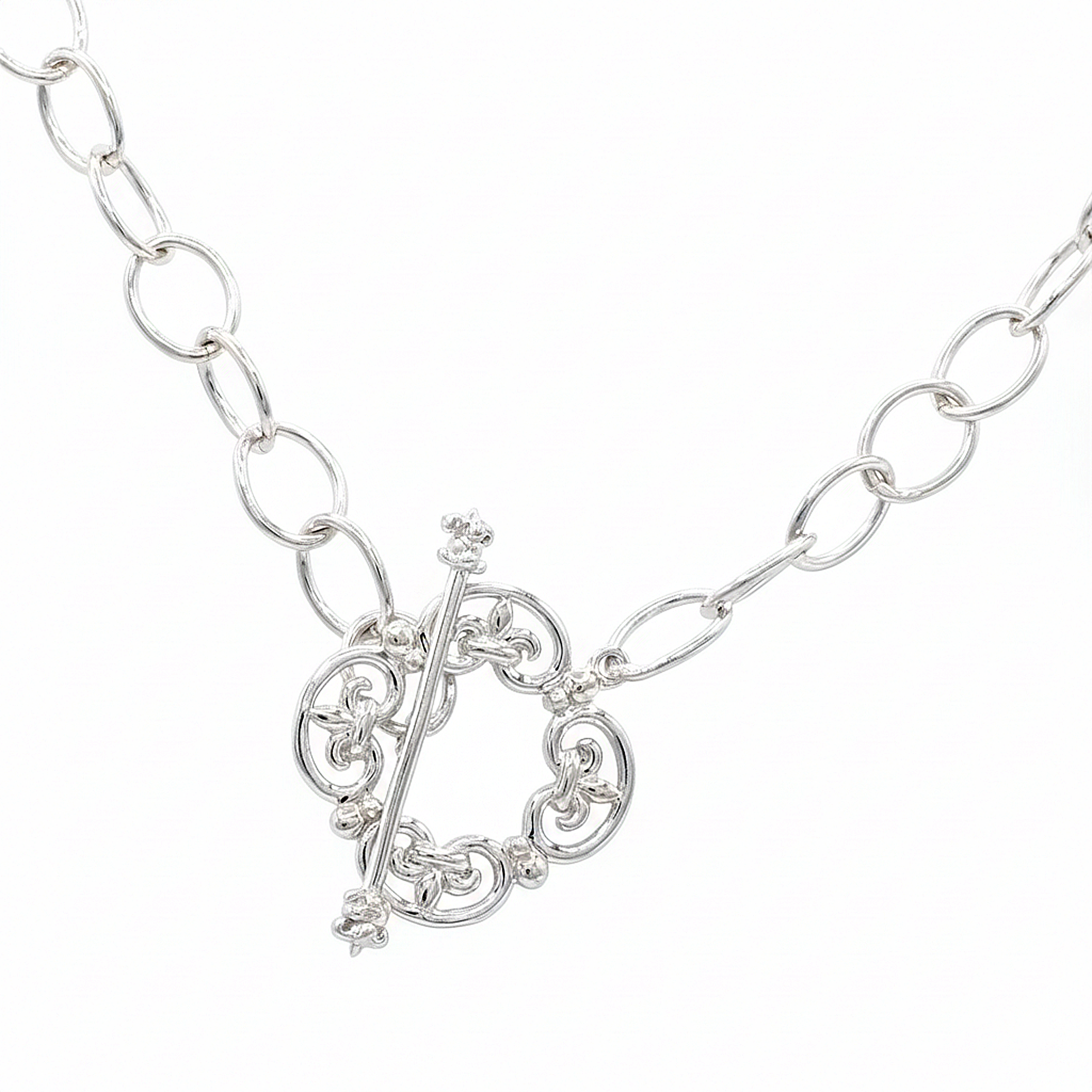 Gems en Vogue 24K Palladium Silver Rhodolite & White Sapphire Multi Cross Necklace