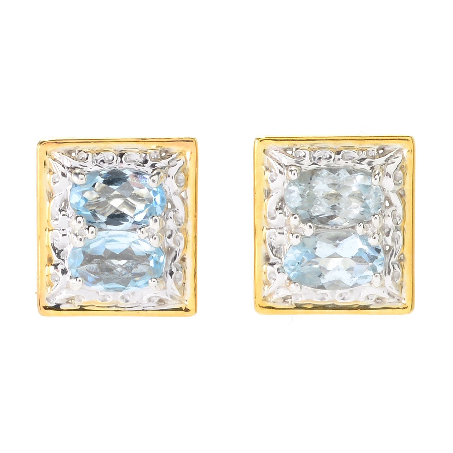 Gems en Vogue 0.68-0.88ctw Choice of Birthstone Stud Earrings