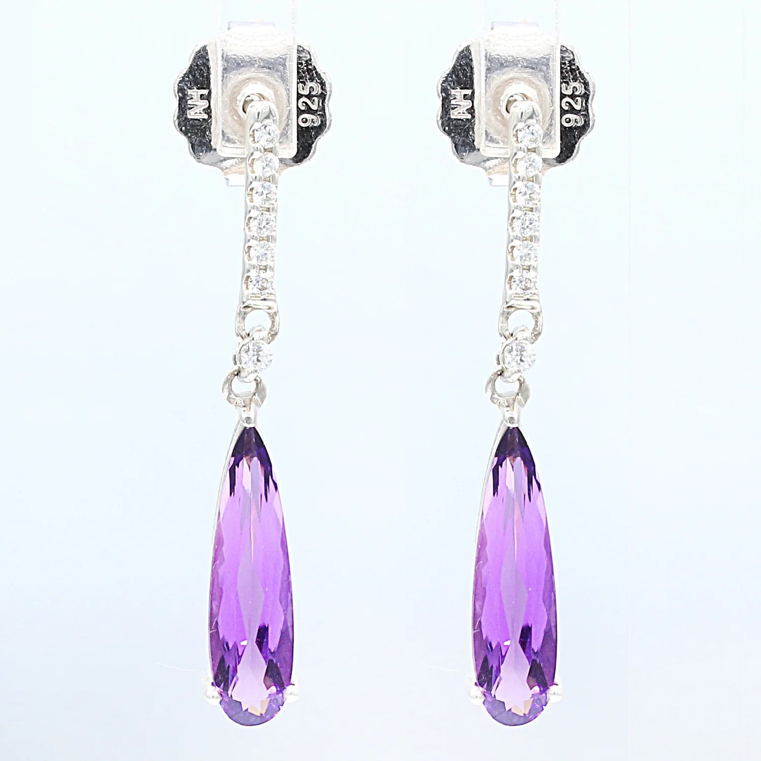 Kristen Amato One-of-a-kind African Amethyst & White Zircon Earrings