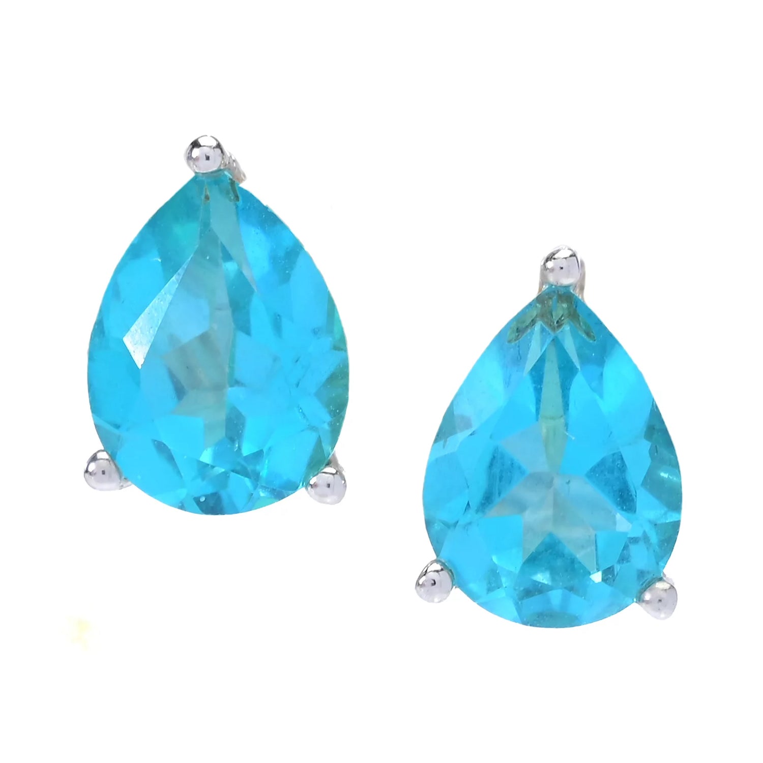 Gems en Vogue 2.50ctw Paraiba Topaz Stud Earrings