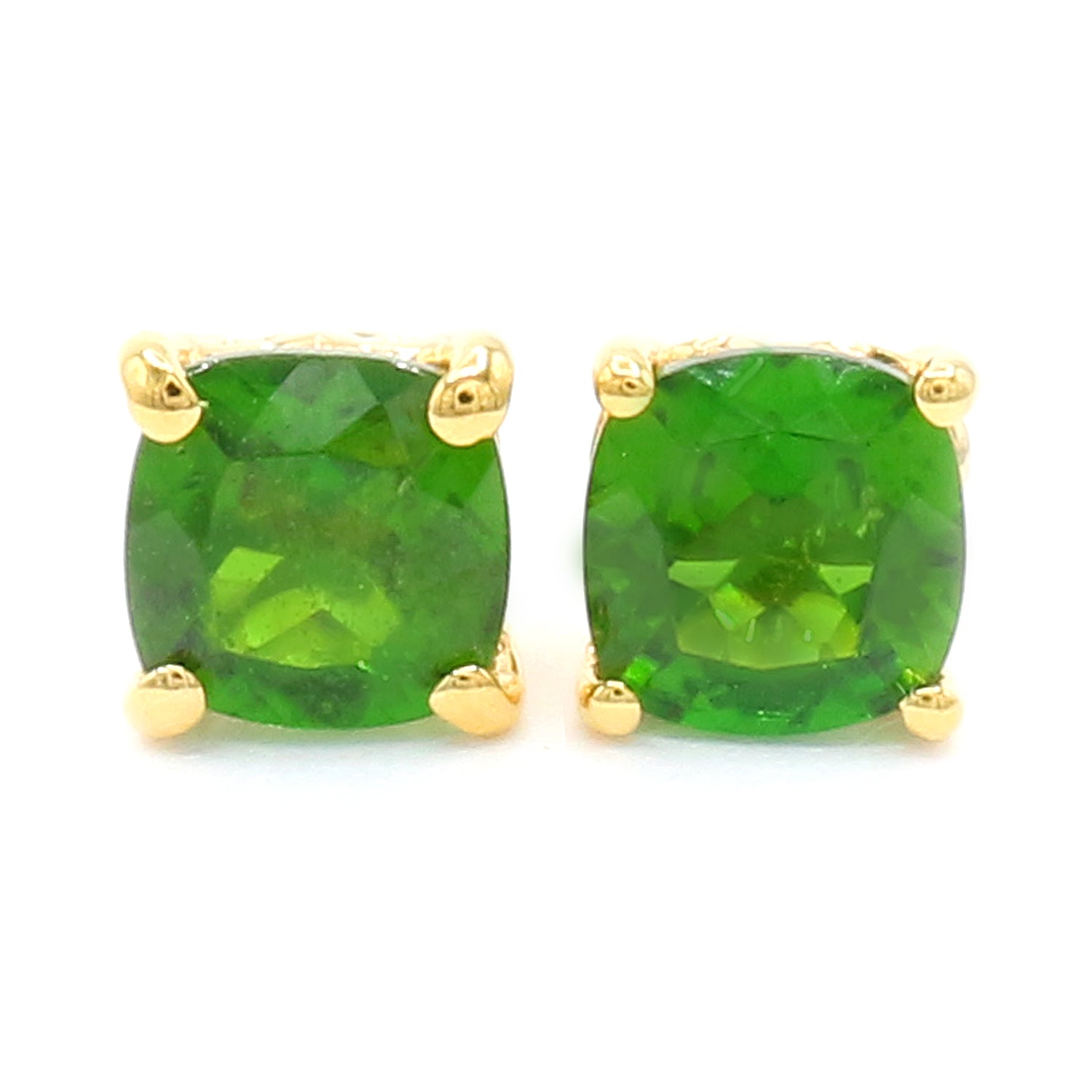 Gems en Vogue 24K Palladium Silver 1.23ctw Chrome Diopside Stud Earrings