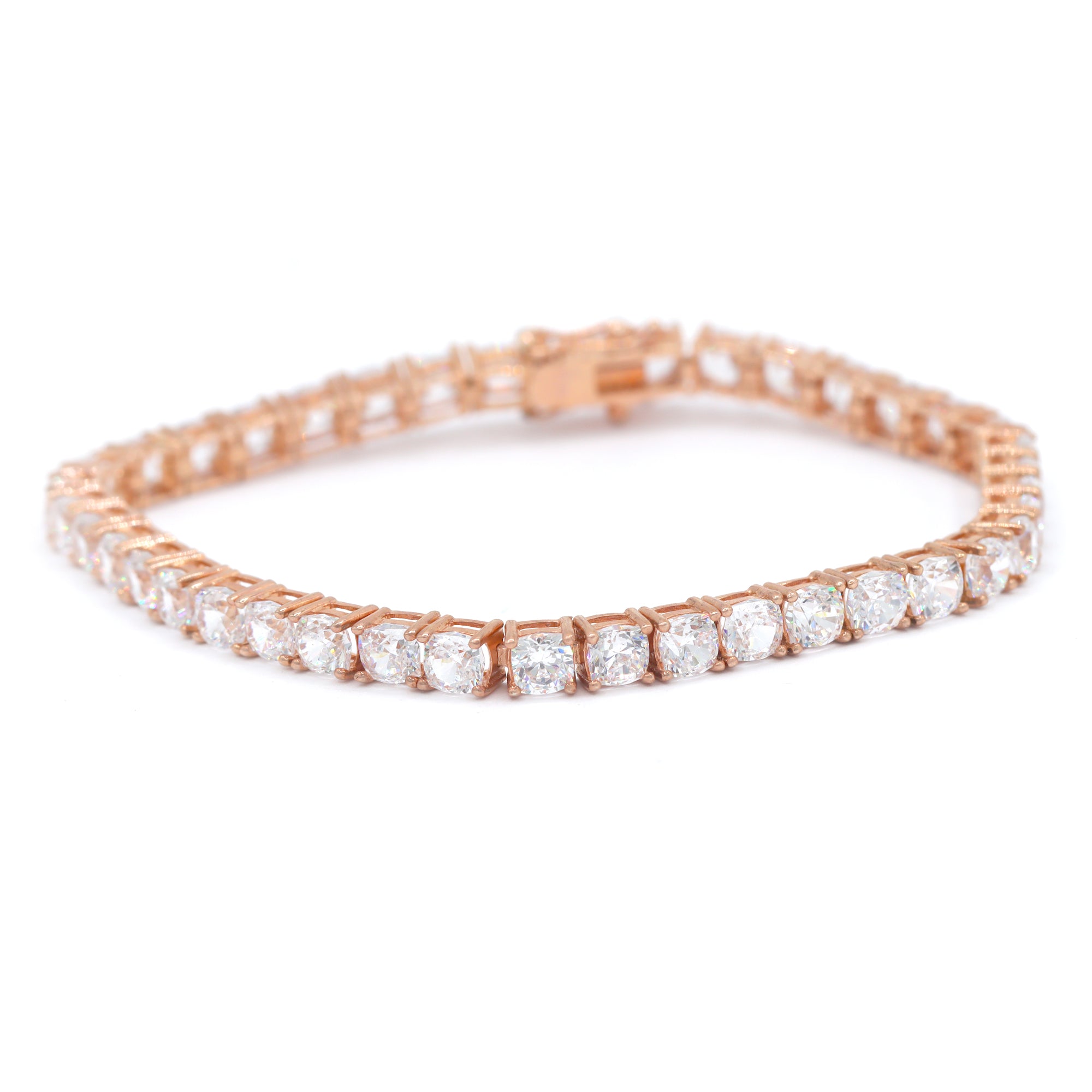 Signity Sterling Silver Choice of Color Cubic Zirconia Tennis Bracelet
