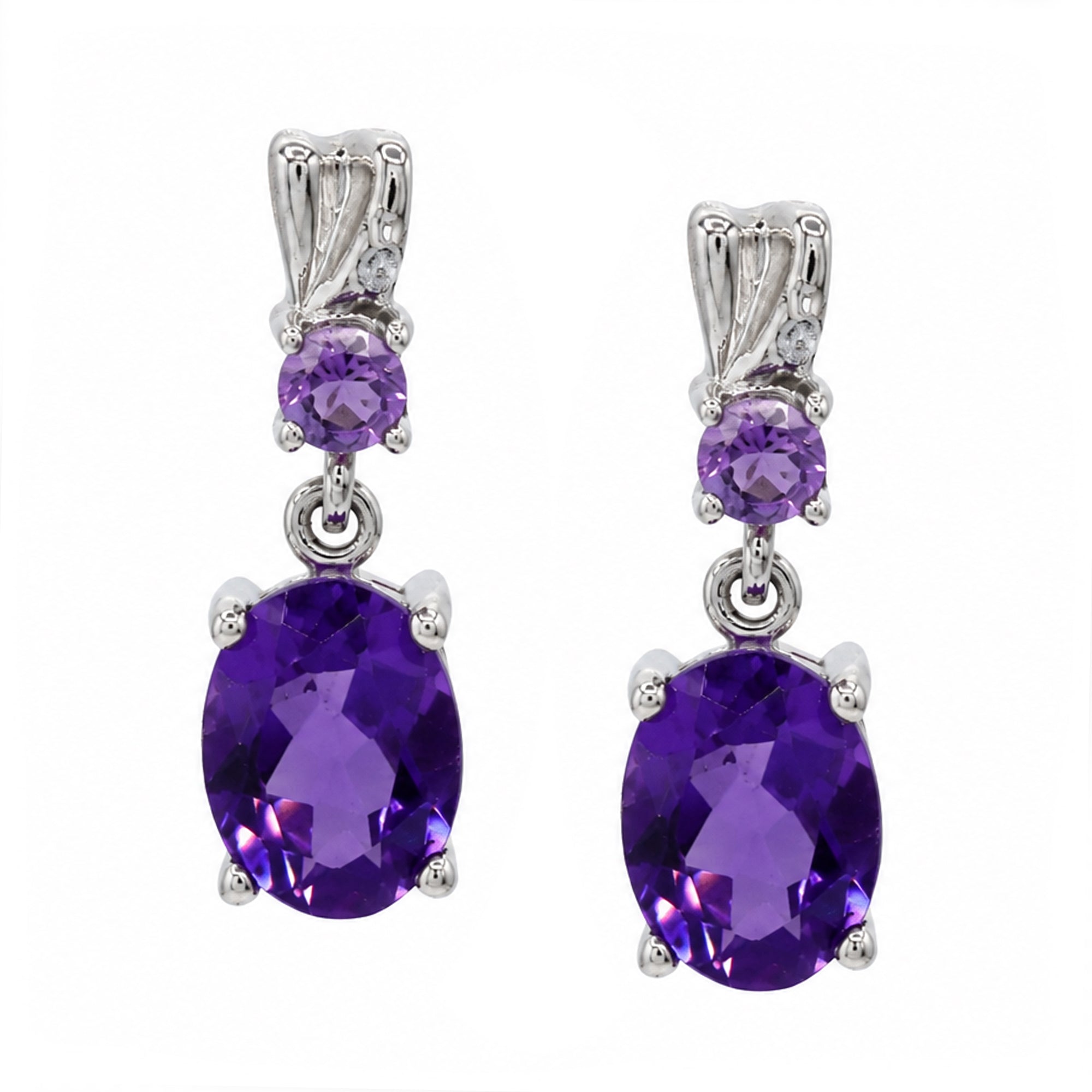 Michael's Classics Amethyst Earrings