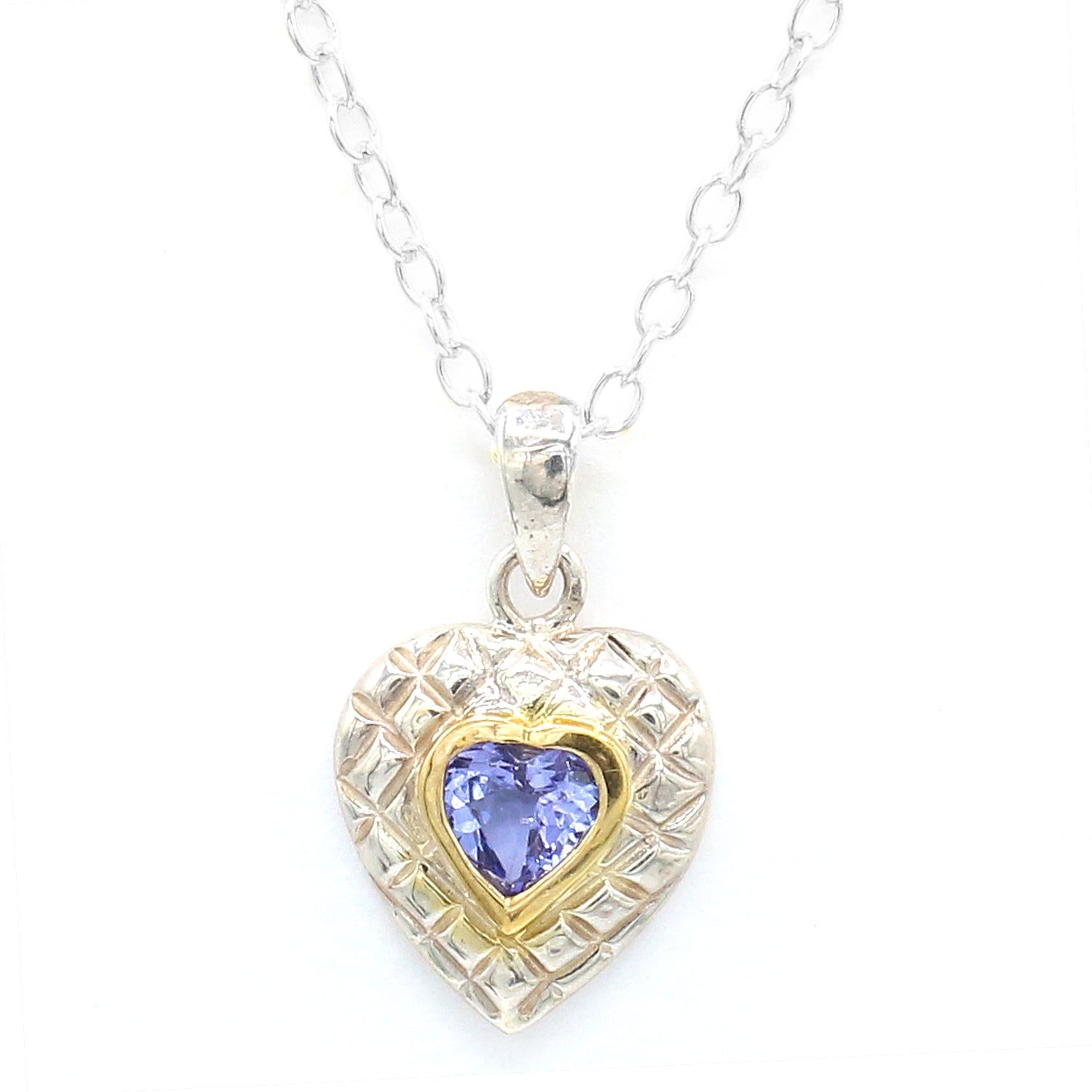 Michael's Originals One-of-a-kind 0.80ctw Tanzanite Heart Pendant