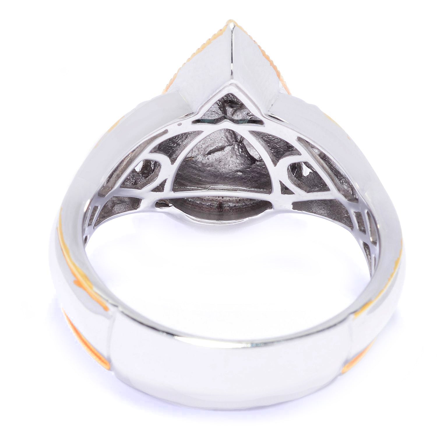 Gems en Vogue 0.16ctw Indicolite & Diamond Eagle Ring