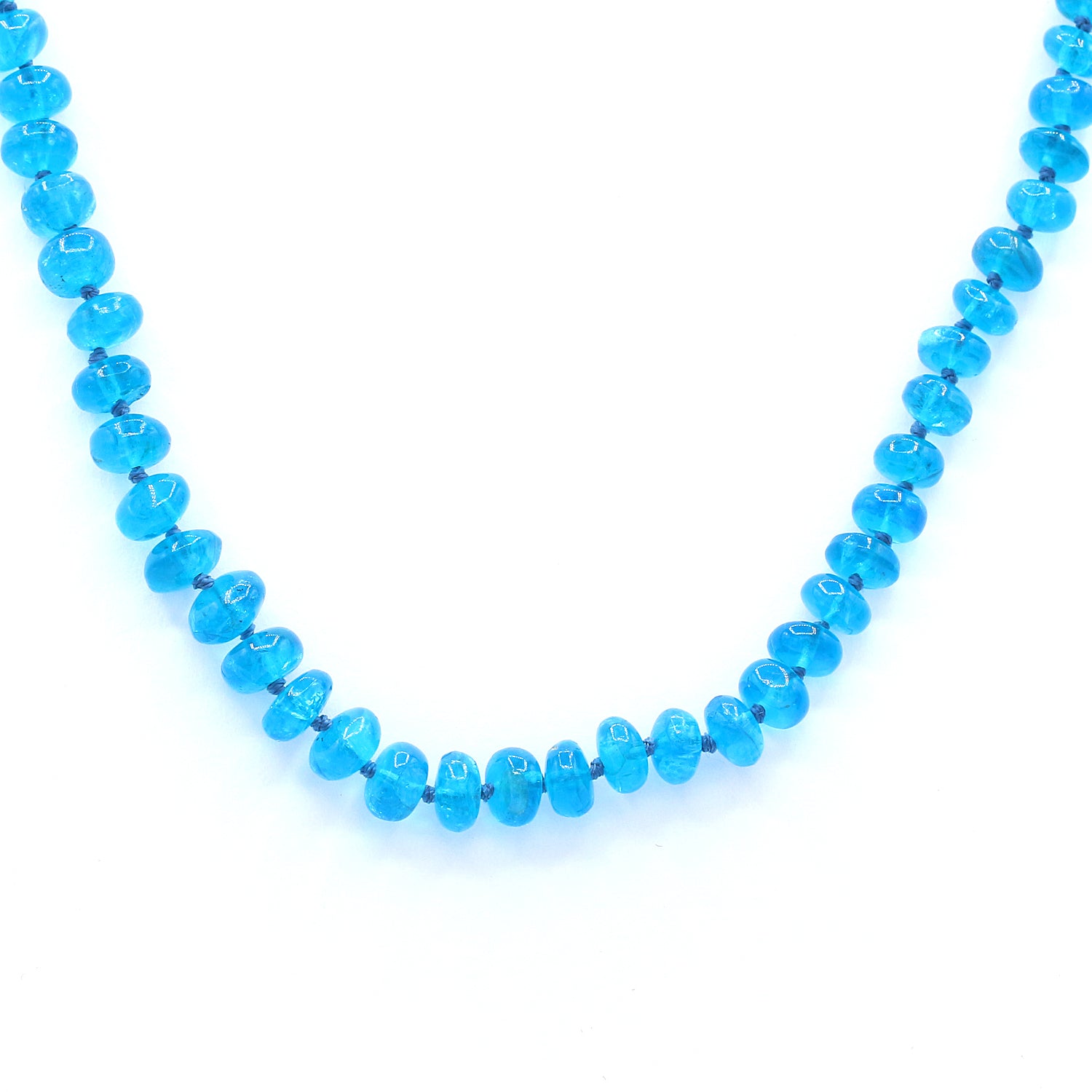 Gems en Vogue Neon Apatite Beads Toggle Necklace