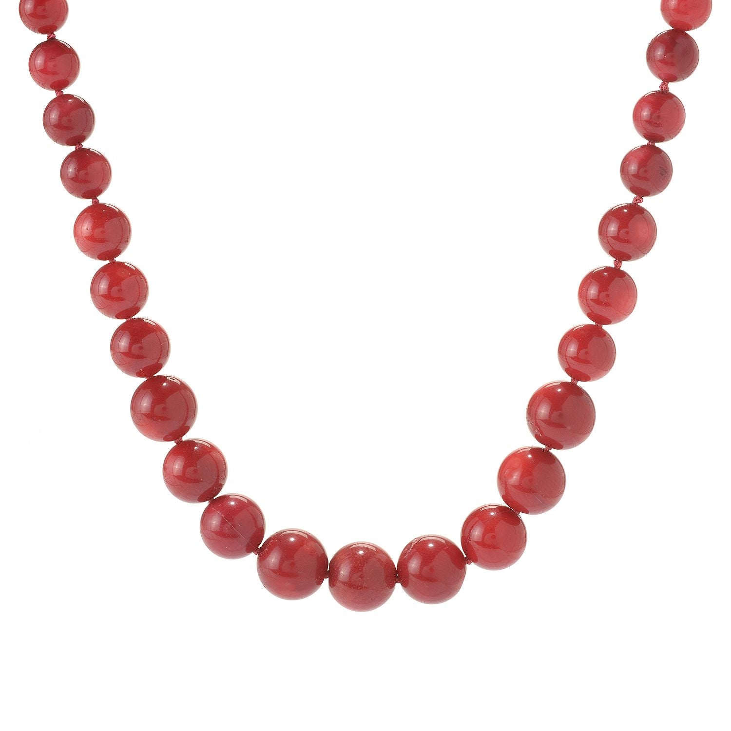 Collier à bascule en corail rose saumon et perles dégradées Gems en Vogue