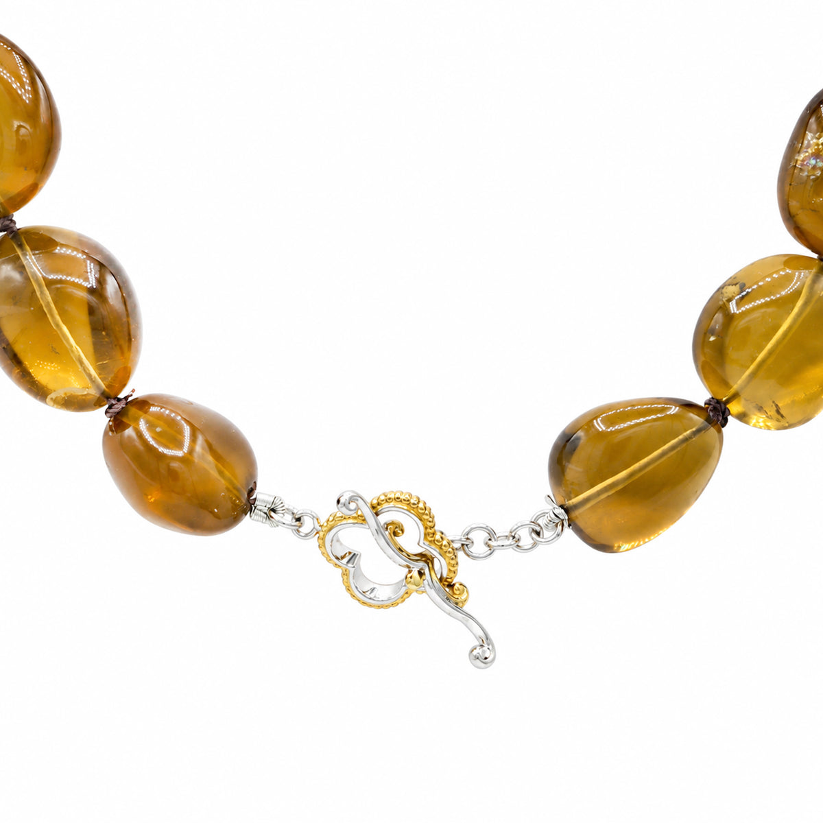 Collier à bascule en perles roulées Ouro Verde Gems en Vogue