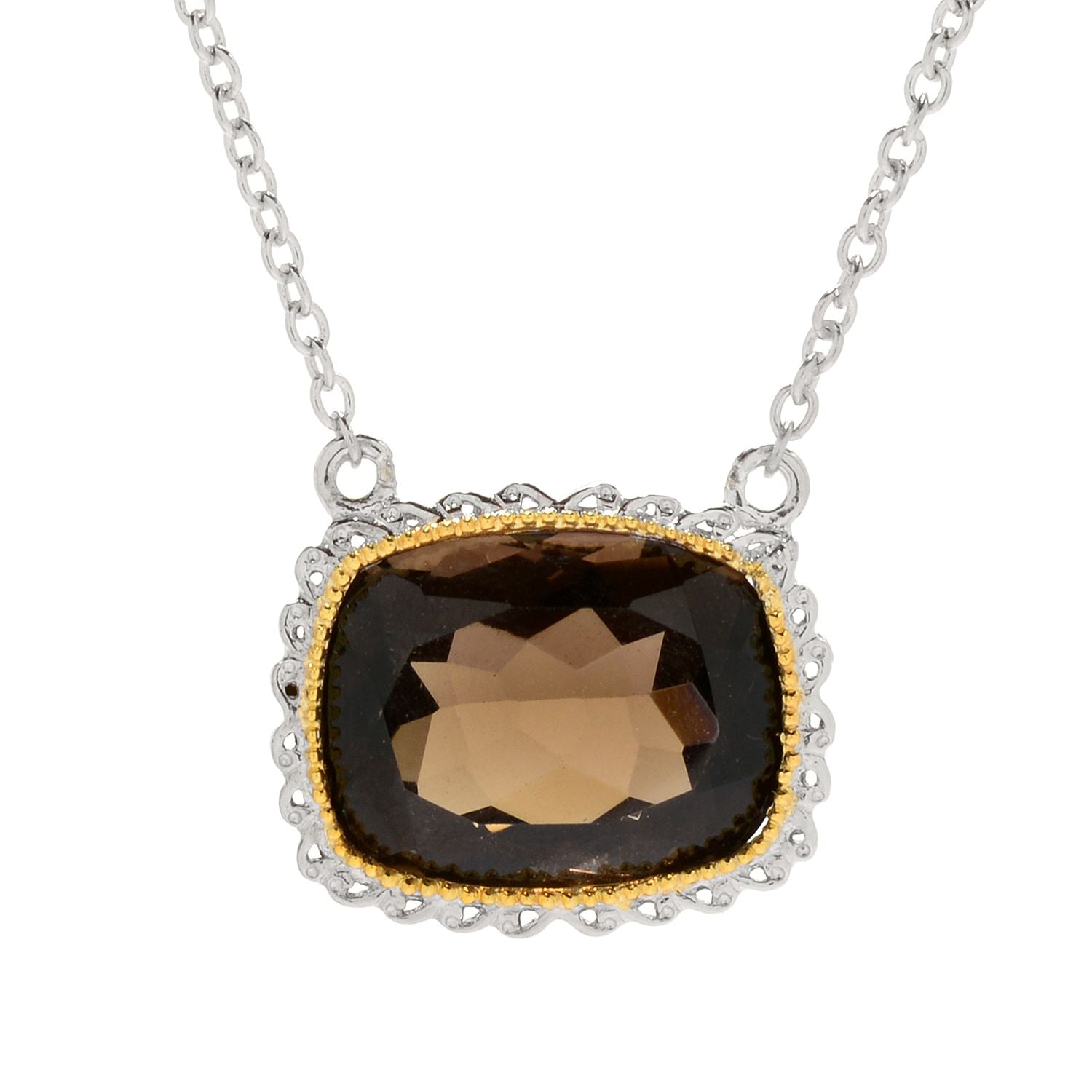 Gems en Vogue 9.40ctw Smoky Quartz Necklace