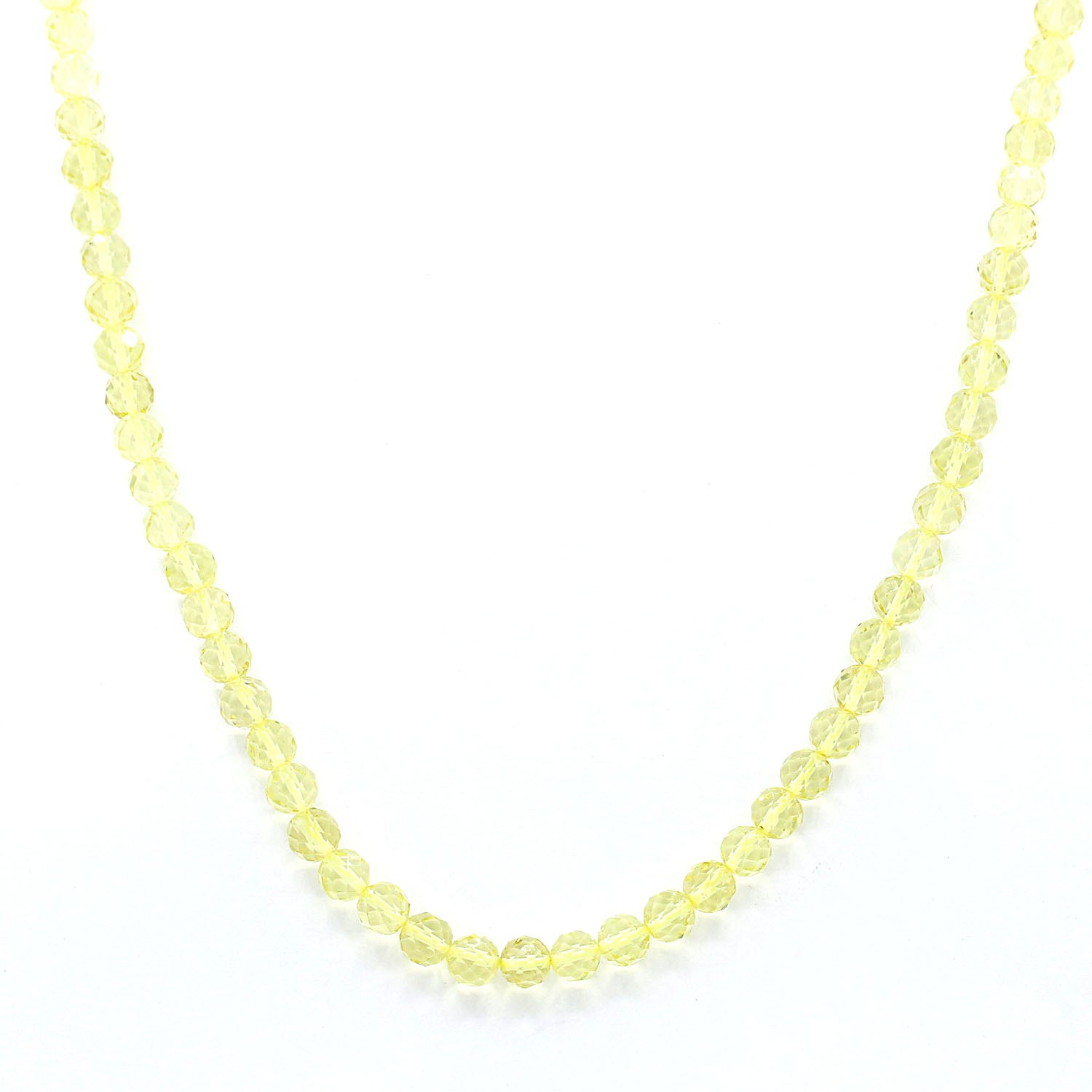 Gems en Vogue Ouro Verde Faceted Beads Necklace