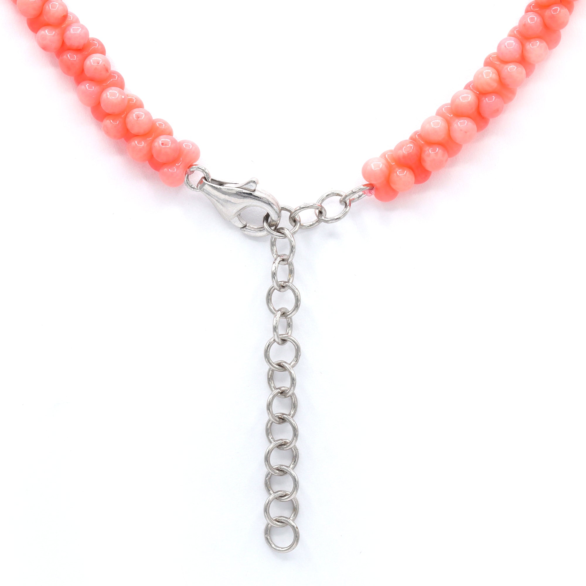 Gems en Vogue Pink Coral Graduated Bead Necklace