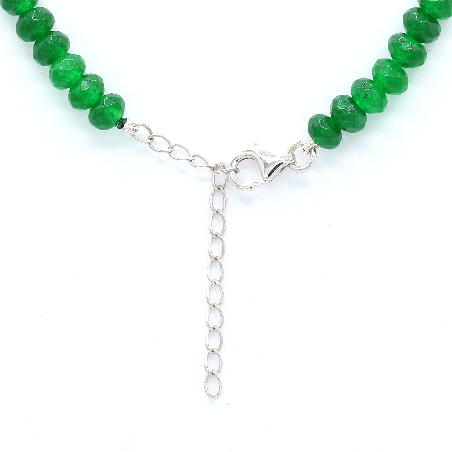 Gems en Vogue 5.36ctw Ouro Verde, White Zircon & Green Chalcedony Beaded Necklace