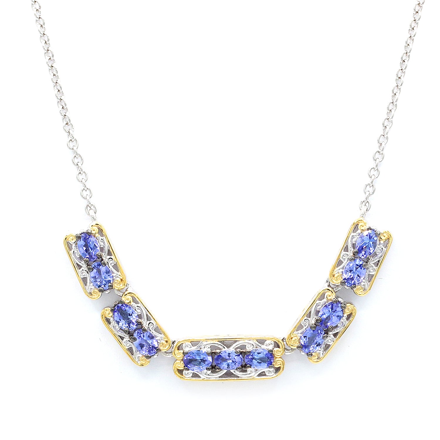 Gems en Vogue 2.09ctw Tanzanite Necklace