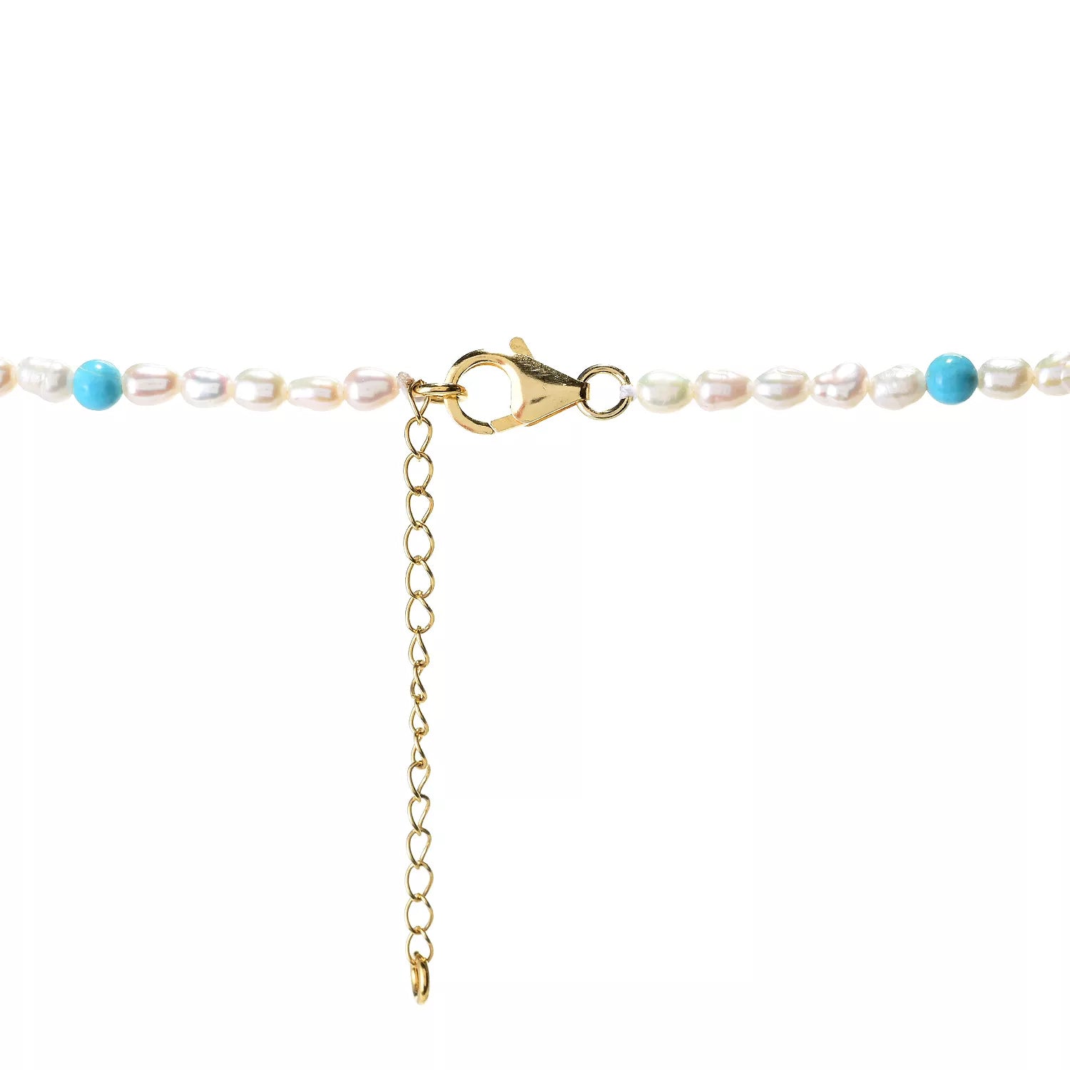 Gems en Vogue Turquoise & Pearl Bead Necklace