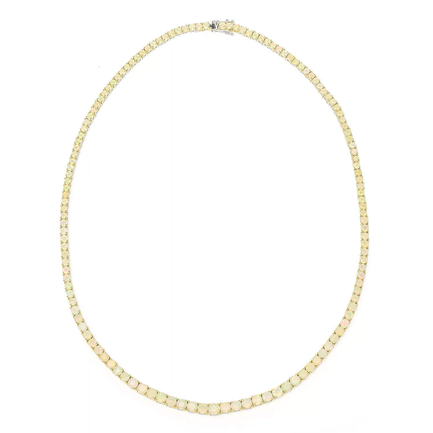 Gems en Vogue 16.69ctw Ethiopian Opal Tennis Necklace