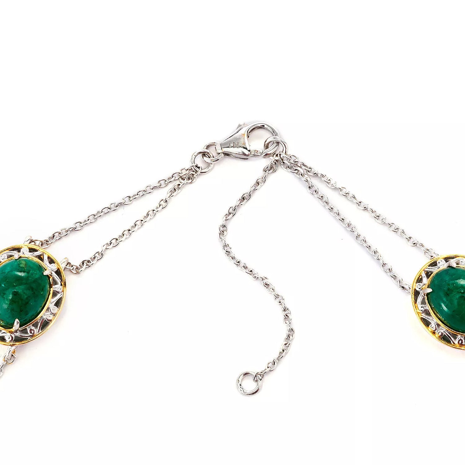 Gems en Vogue Royal Jewels Emerald & Clear Quartz Delhi Durbar Necklace