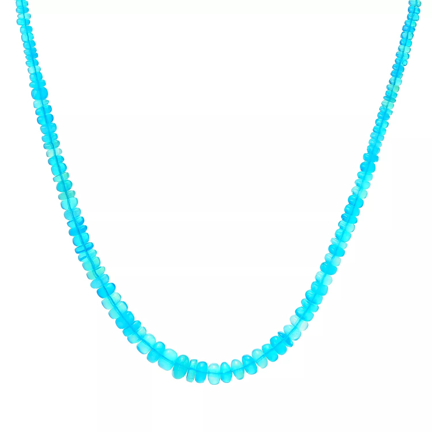 Gems en Vogue Paraiba Opal Bead Necklace