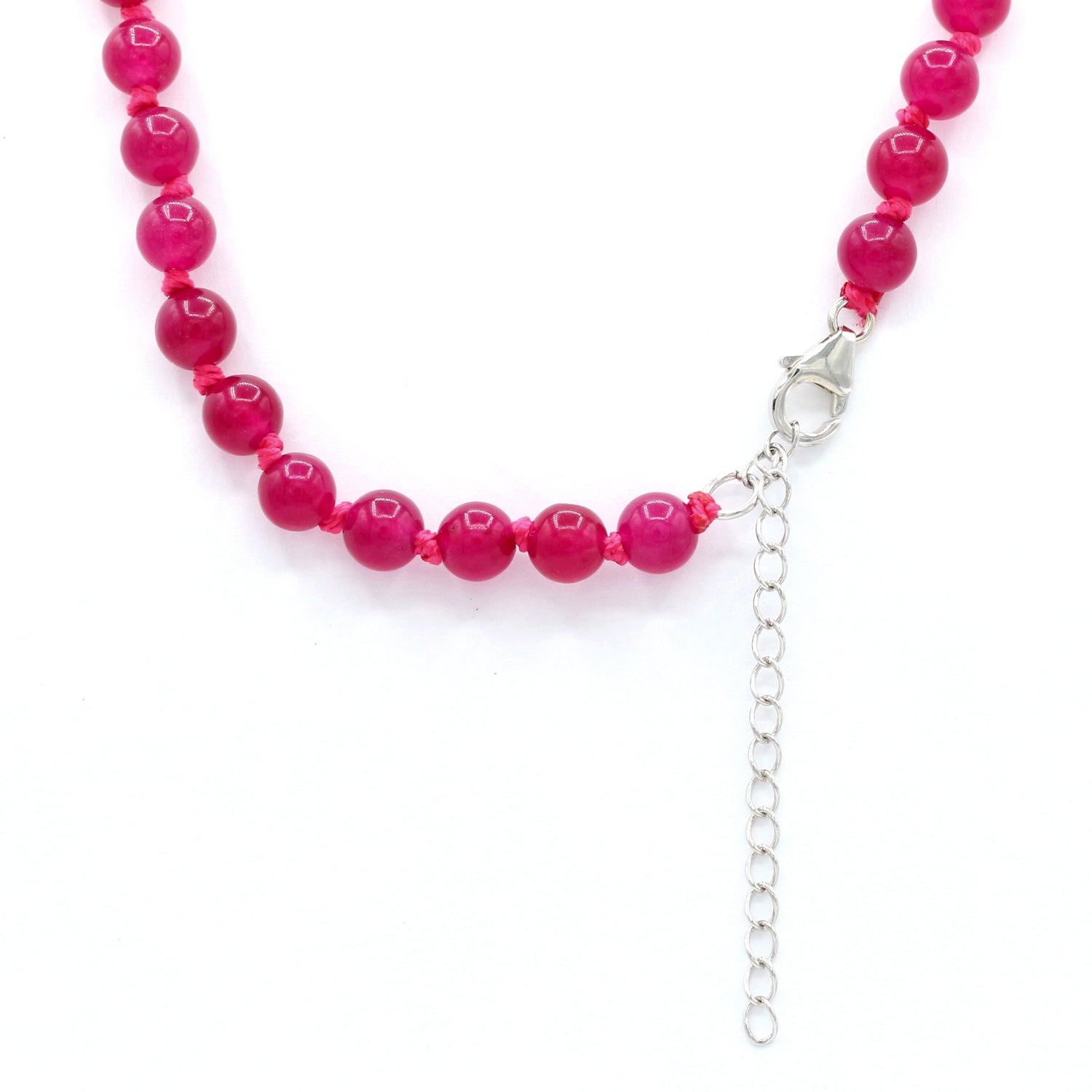 Gems en Vogue Purple Chalcedony Graduating Bead Necklace