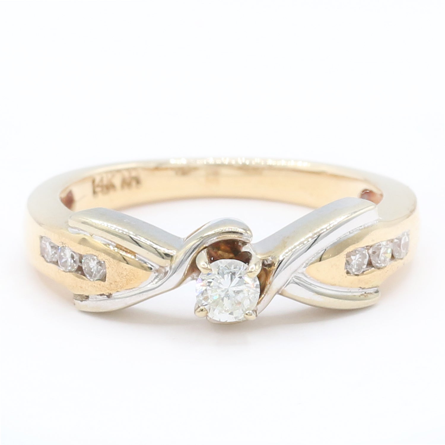 Golden Jewel 14K Gold 0.43ctw Diamond Ring