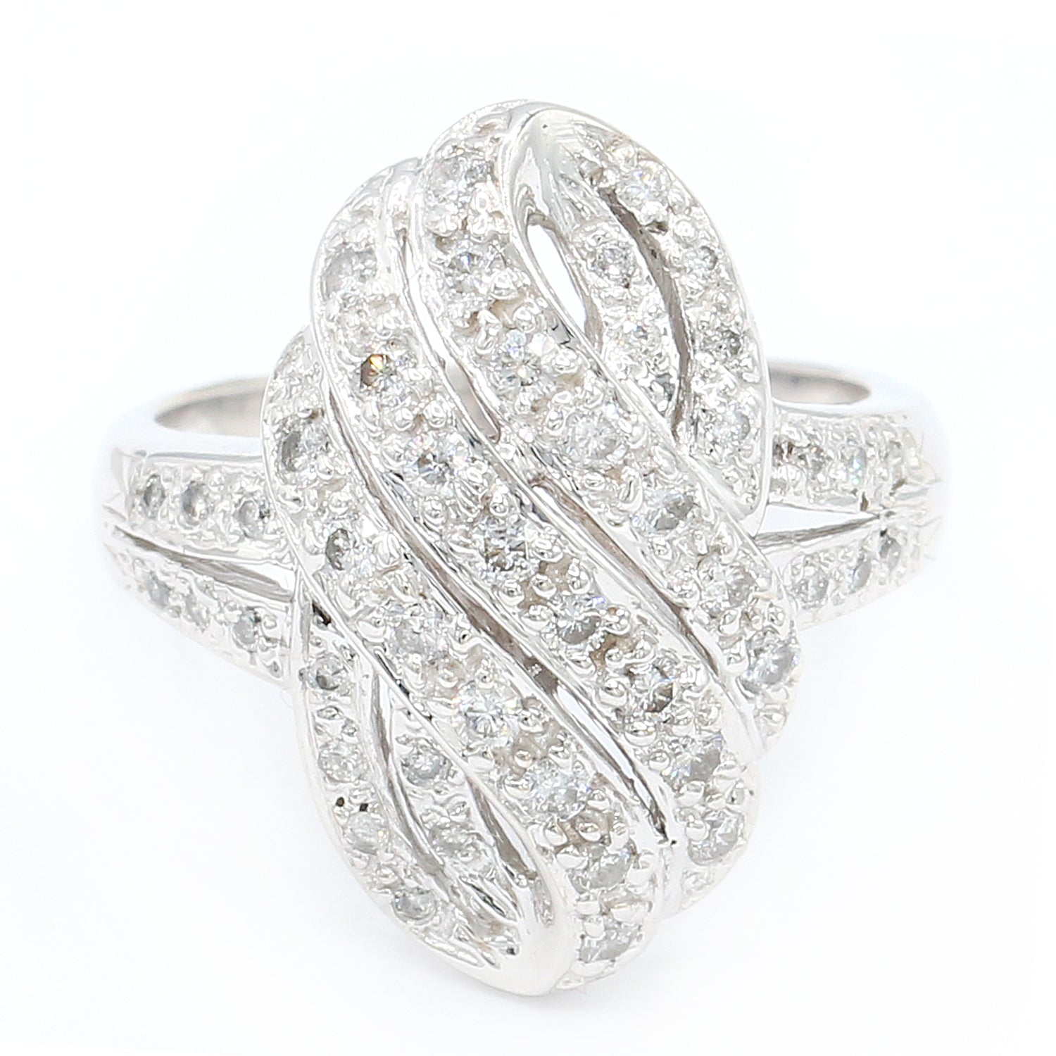 Gems en Vogue Luxe Collection, 14K White Gold 0.60ctw Diamond Ring
