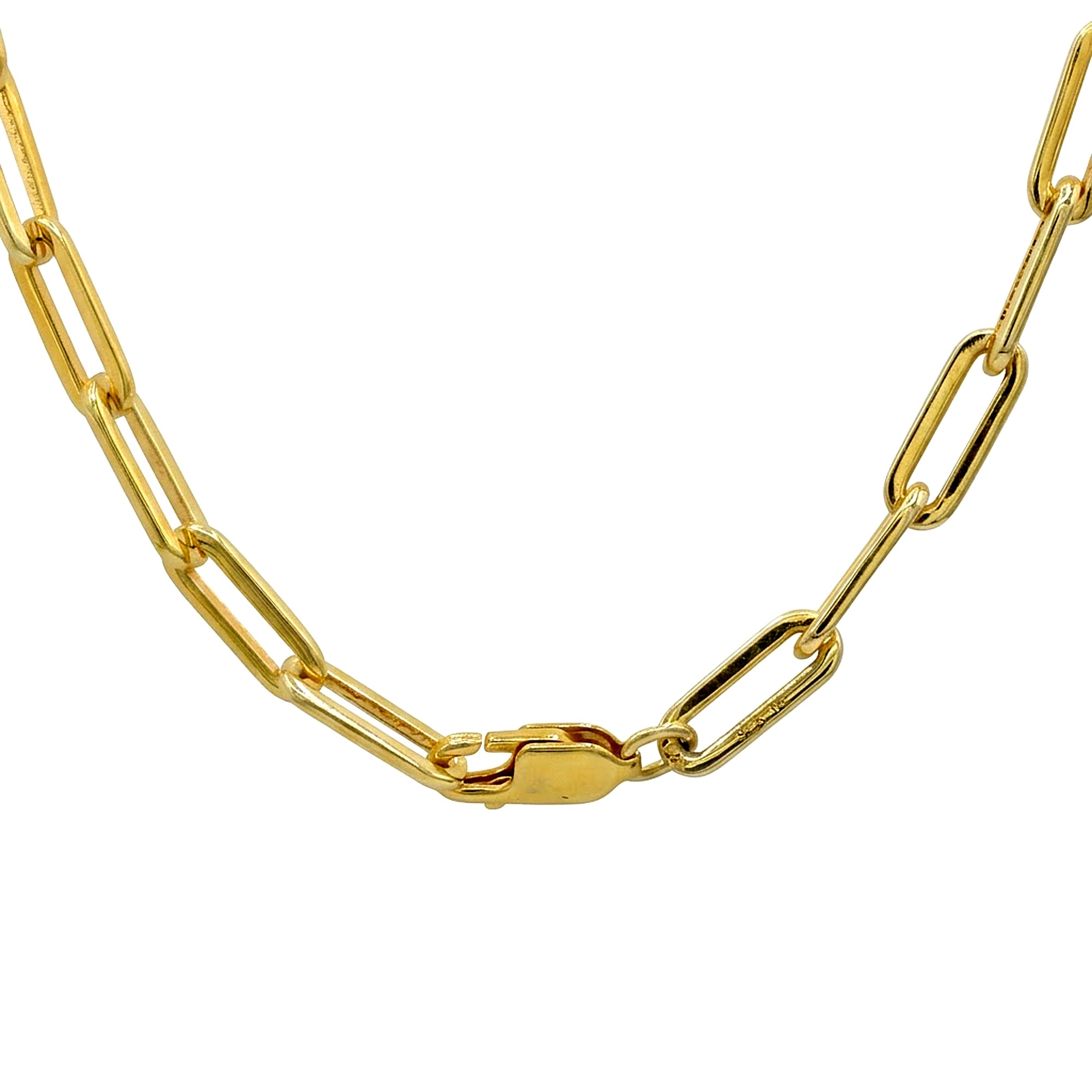 Hall of Jewels 0.72ctw Black Spinel Link Chain Necklace