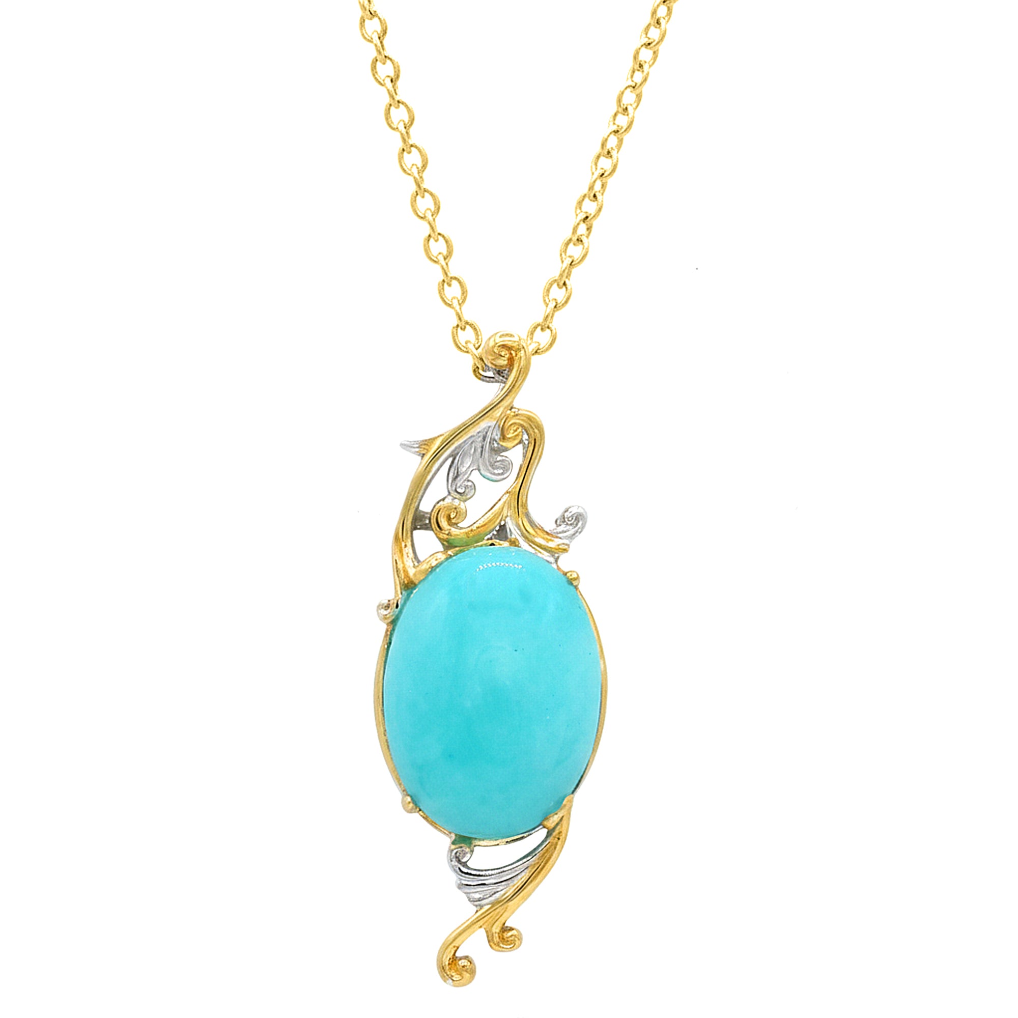 Gems en Vogue 24K Palladium Silver Amazonite Pendant