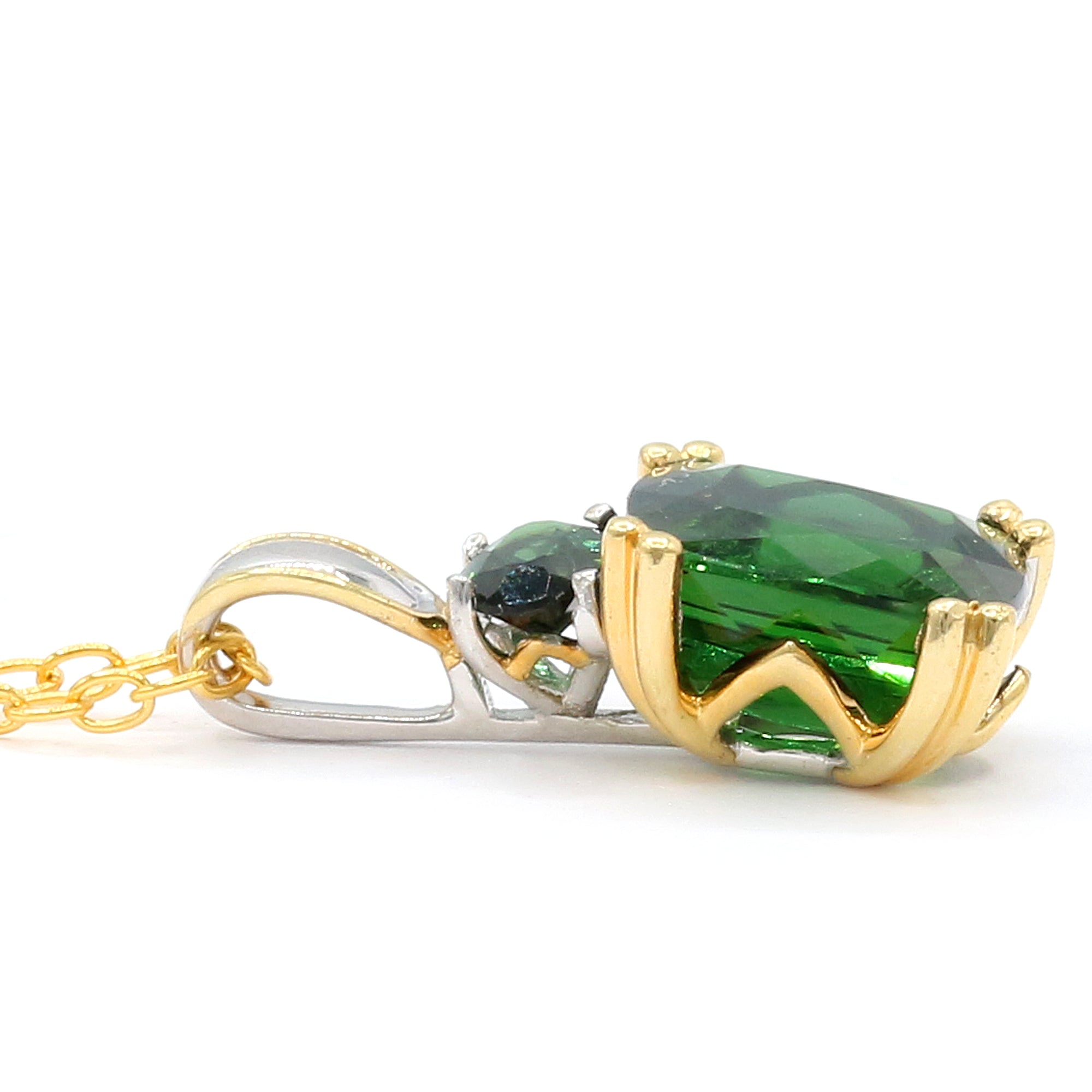 Pendentif en tourmaline verte Bahia Couture Gems 4,82 carats