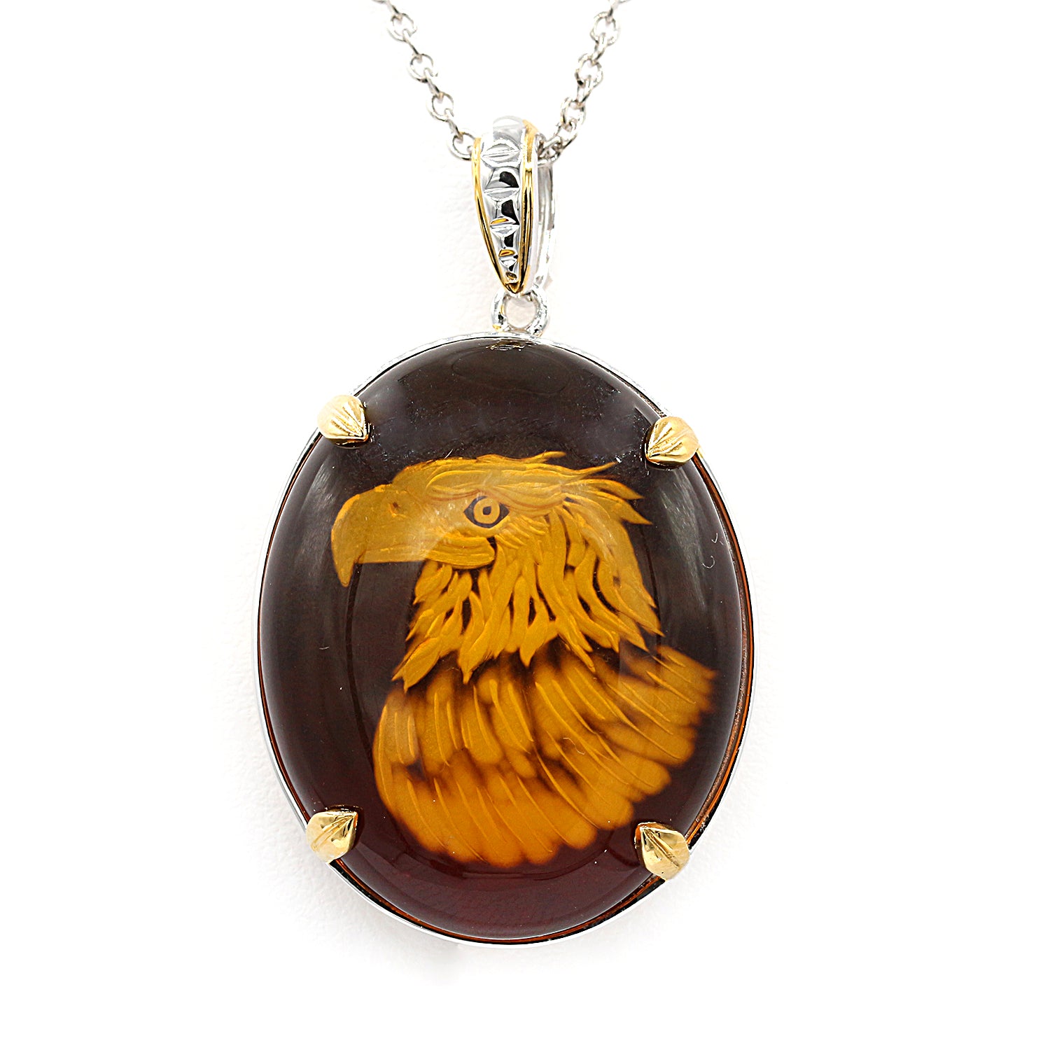 Gems en Vogue Amber Eagle Pendant