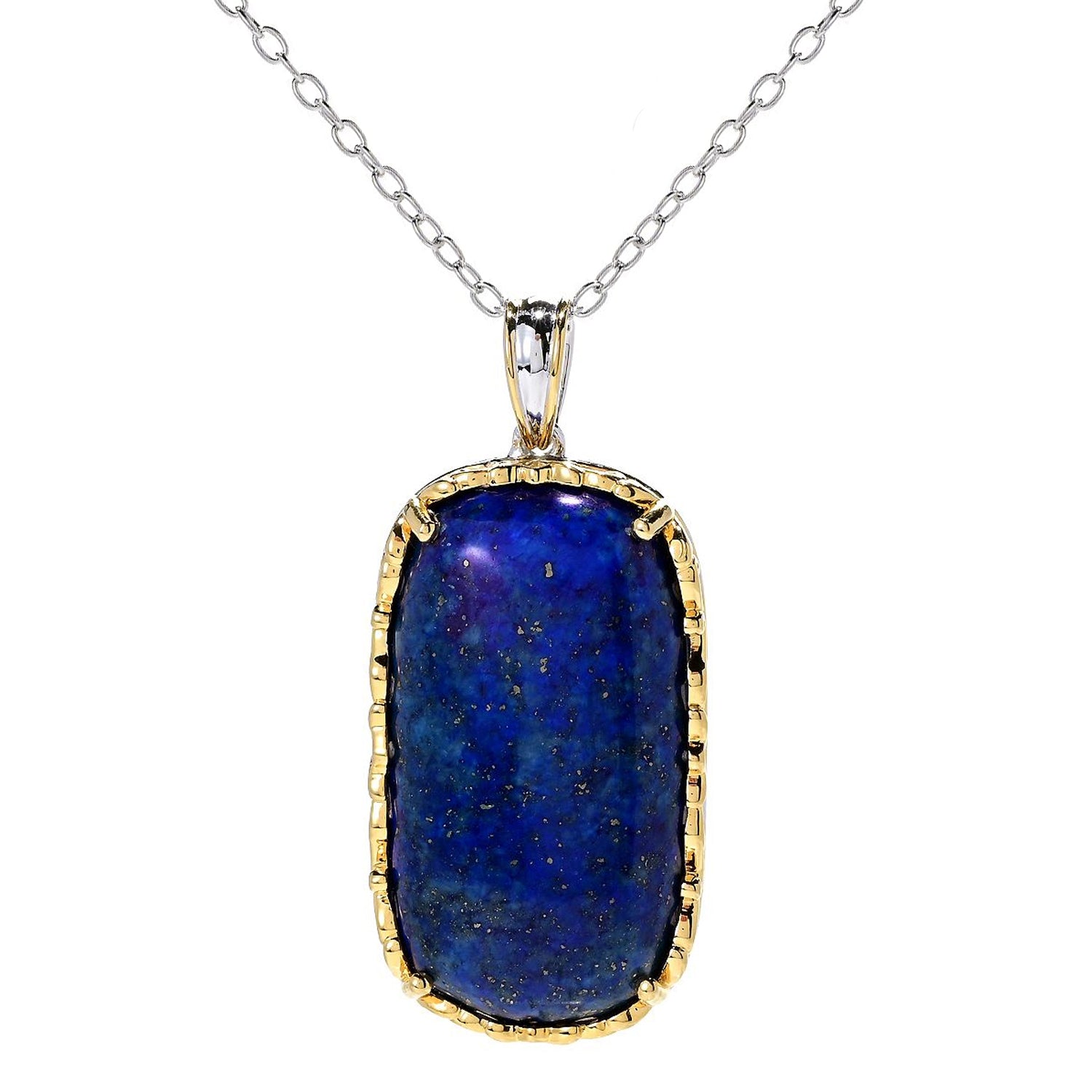 Gems en Vogue Cushion Lapis Pendant