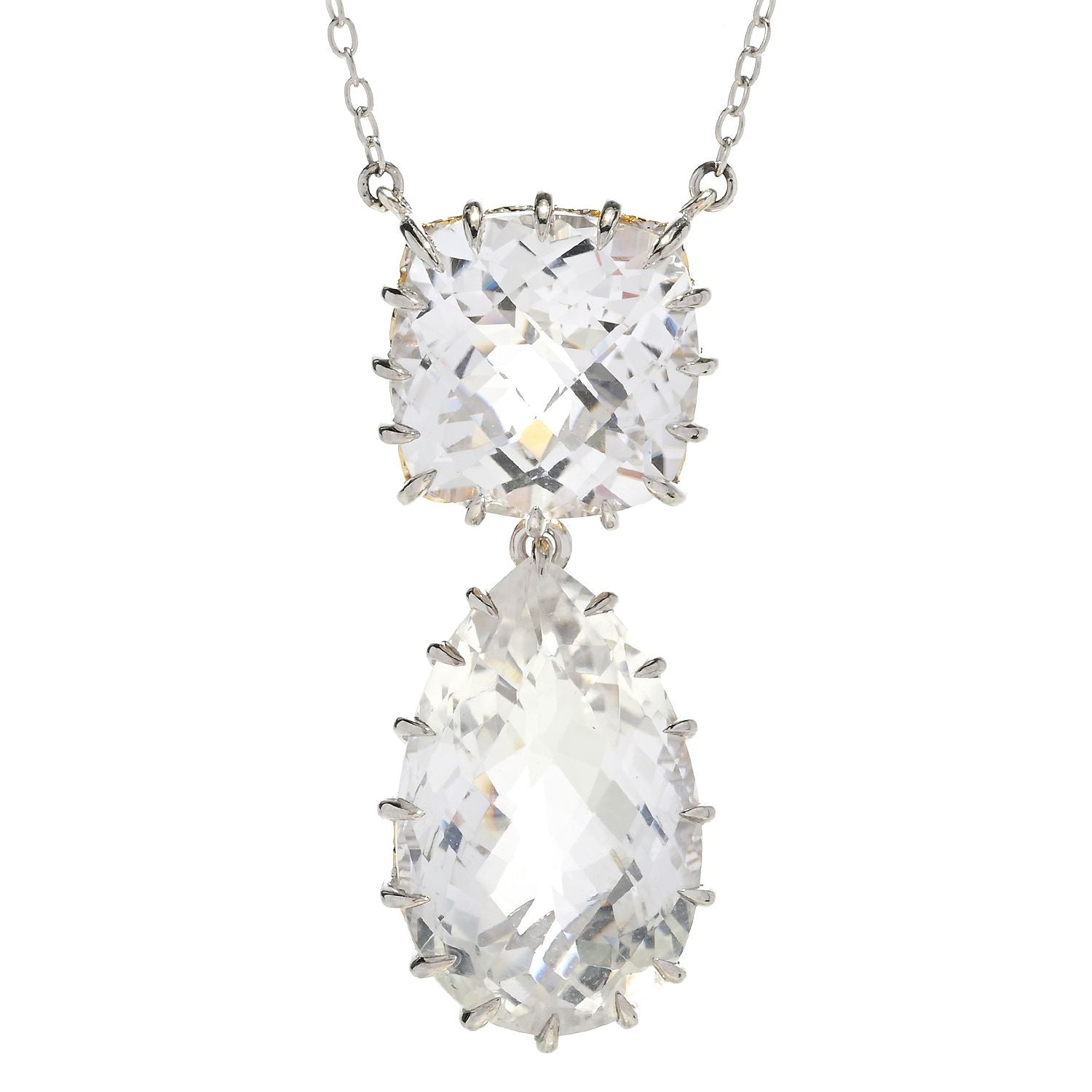 Gems en Vogue Royal Jewels 39.4ctw Clear Quartz "Star" Pendant