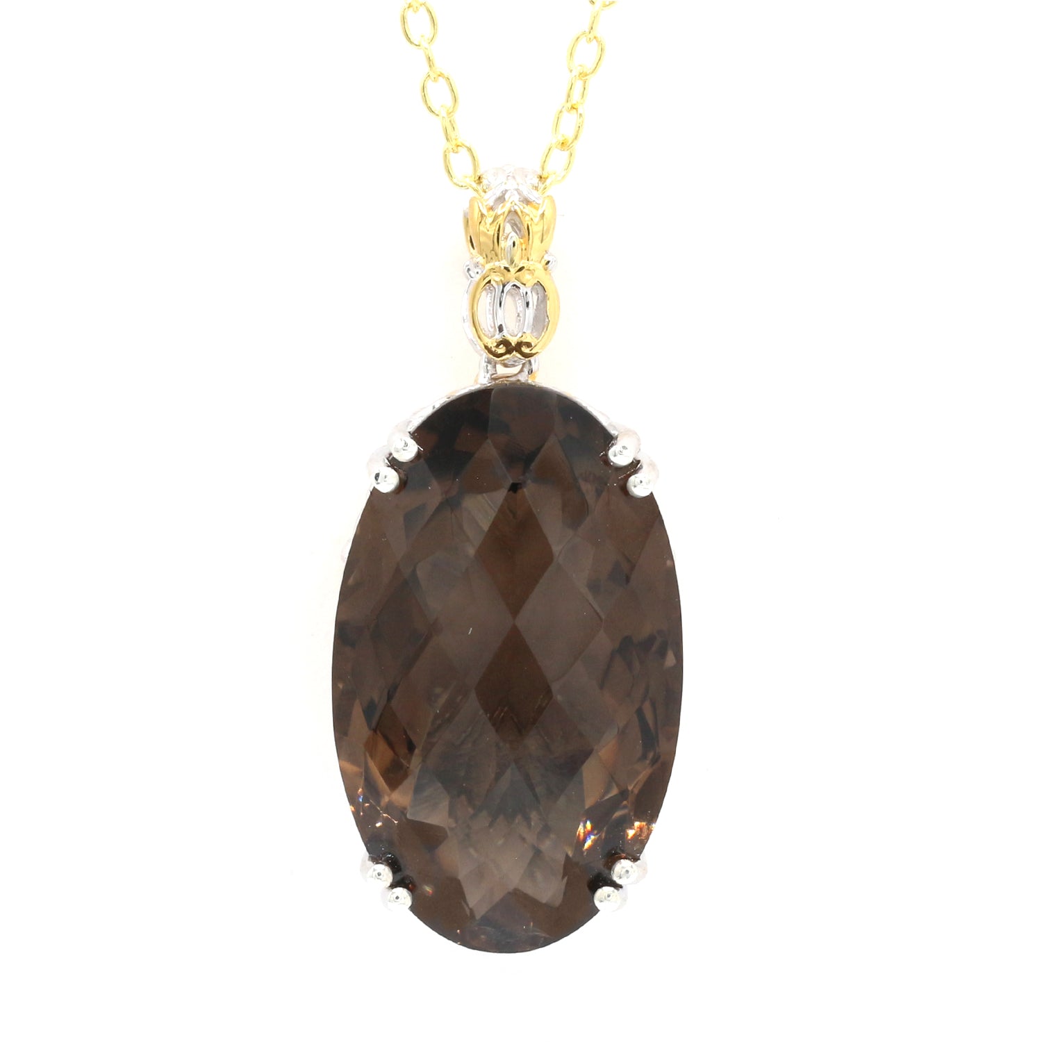 Gems en Vogue 26.00ctw Smoky Quartz Honker Pendant