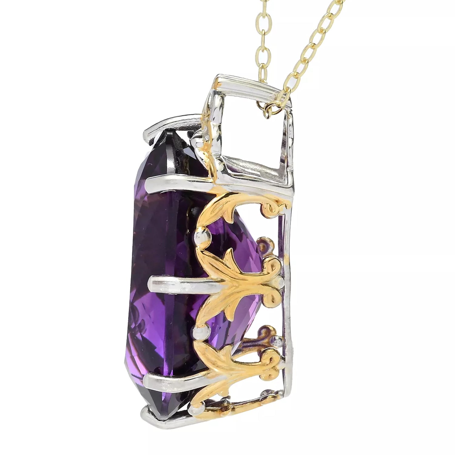 Gems en Vogue 45.00ctw Tanzanian Amethyst Honker Pendant