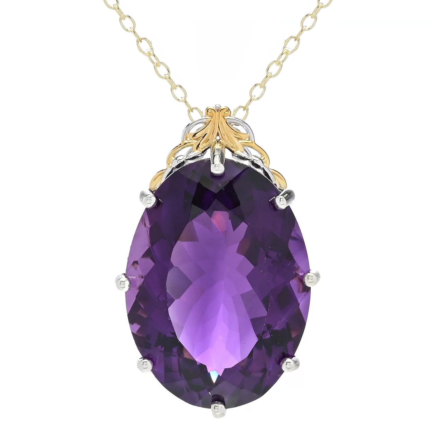 Gems en Vogue 45.00ctw Tanzanian Amethyst Honker Pendant